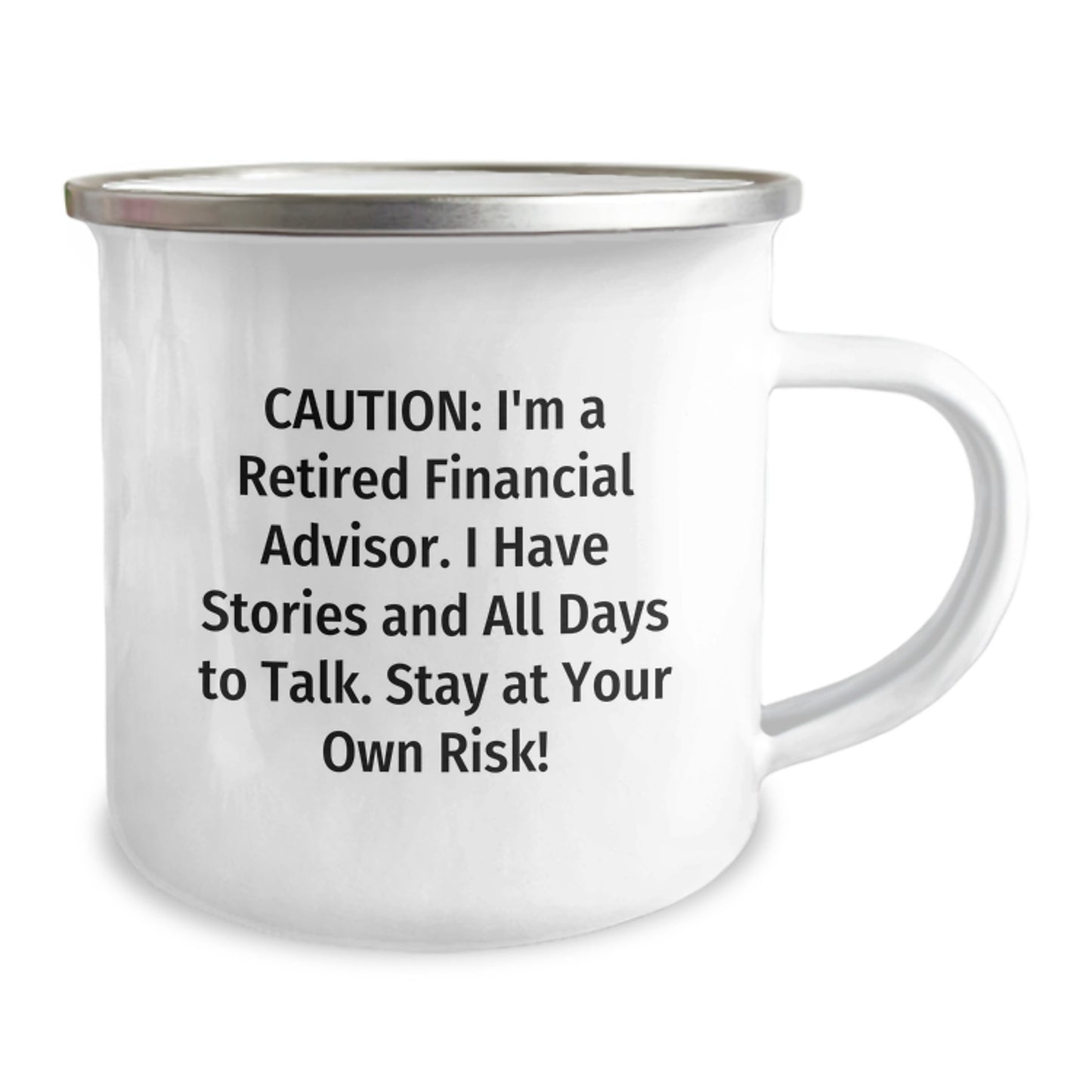 Financial Advisor Gifts - Funny Camping Mug, Stay at Your Own Risk, Gifts from Men to Friends, Great Graduation Unique Gifts for Financial Advisor Men - Image 2