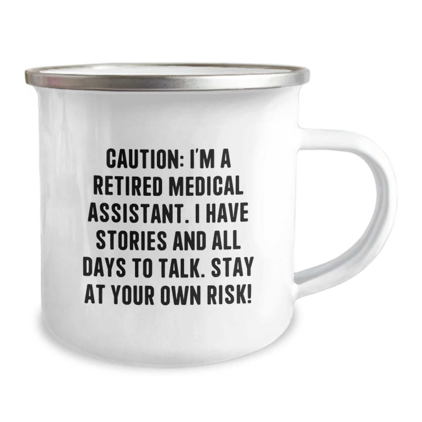 Funny Medical Assistant Gifts, Retired Medical Assistant Camping Mug, Christmas Unique Gifts from Friends to Family - Image 2