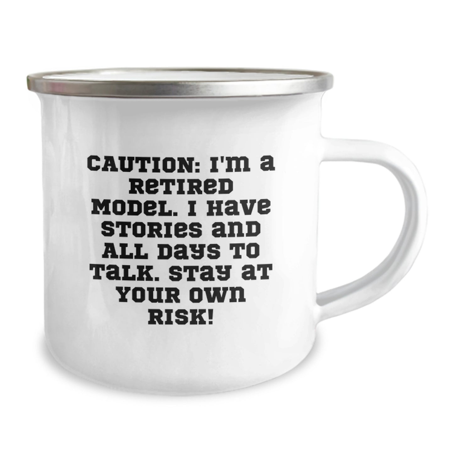Funny Model Gifts for Women - Cautionary Christmas Mug for Coworkers - Unique Camping Mug with Funny Quote - Image 2
