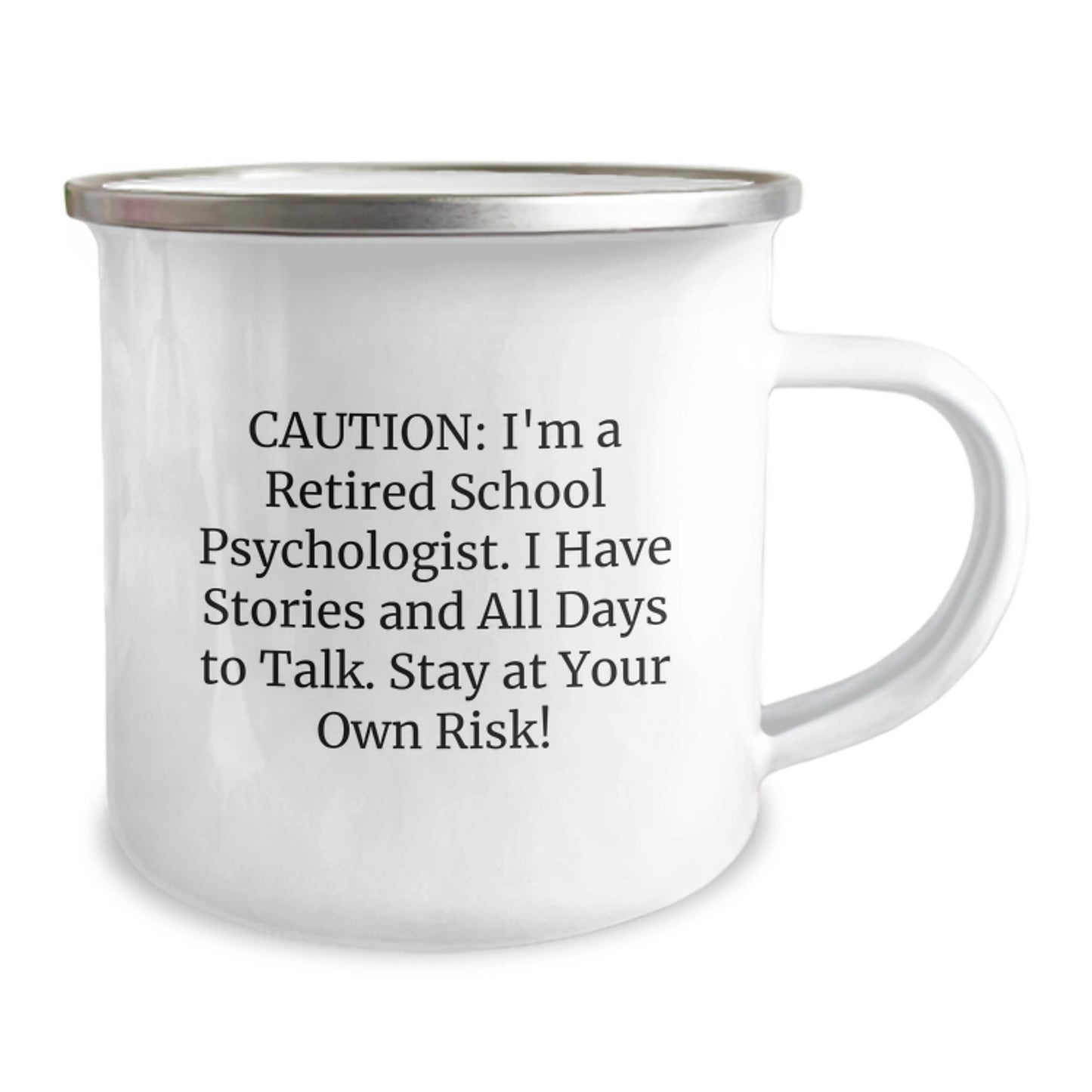 Funny School Psychologist Gifts from Friends - 'I'm A Retired School Psychologist' Birthday Unique Mugs - Image 2