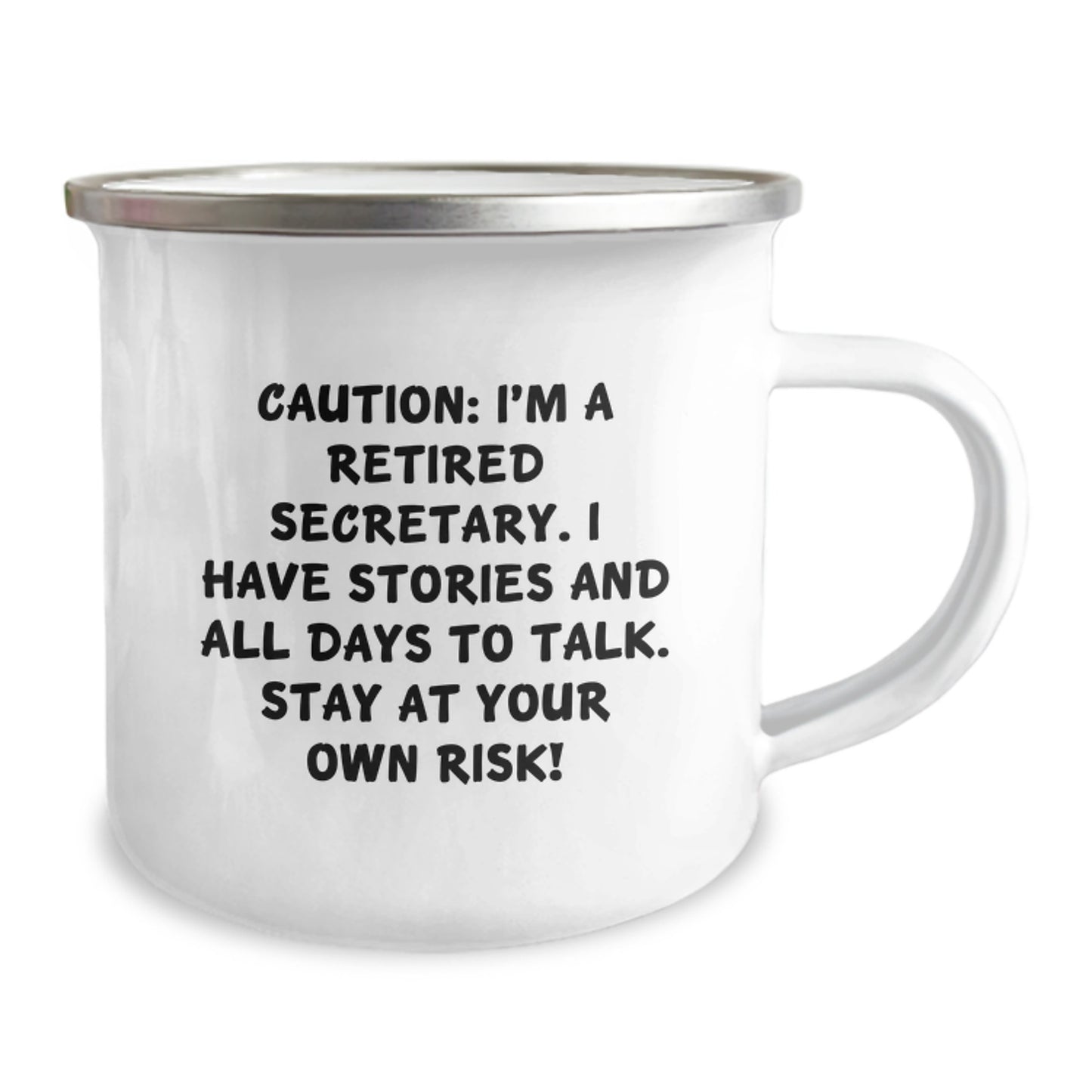 Cute Secretary Camping Mug - Funny Gift for Women Secretary Friends - Office Humor Mug - Unique Christmas Unique Gifts from Family - Secretary Appreciation Mug - Image 2