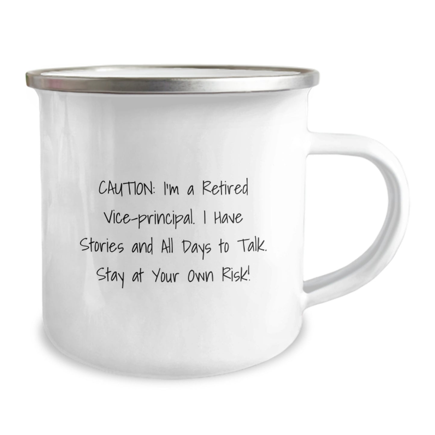 Caution: I'm A Retired Vice-principal Gifts from Men - Funny Vice-principal Camping Mug for Graduation Unique Gifts - Image 2