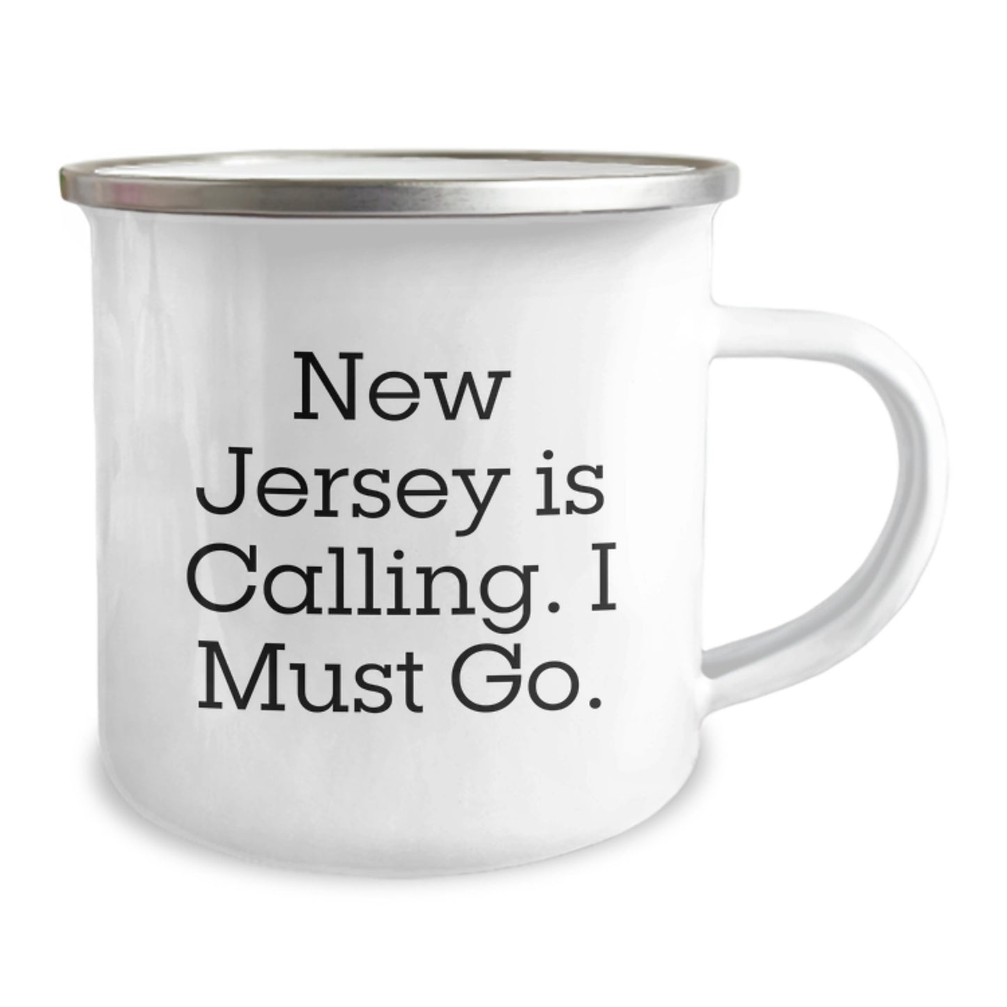 New Jersey Calling Gifts from Friends to New Jersey Lovers, Funny Quote Camping Mug, Unique Christmas Unique Gifts for Men and Women, Stainless Steel with Enamel Finish - Image 2