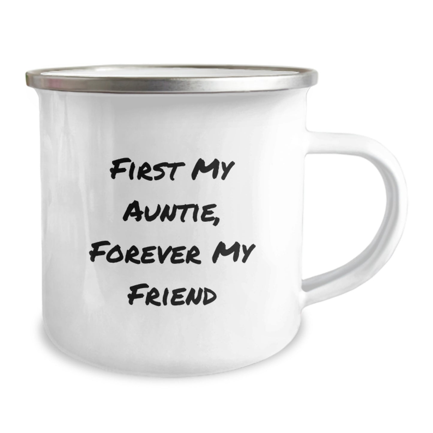 Funny Auntie Camping Mug, Gifts from Aunties, Forever My Friend, Graduation Unique Gifts for Auntie - Image 2
