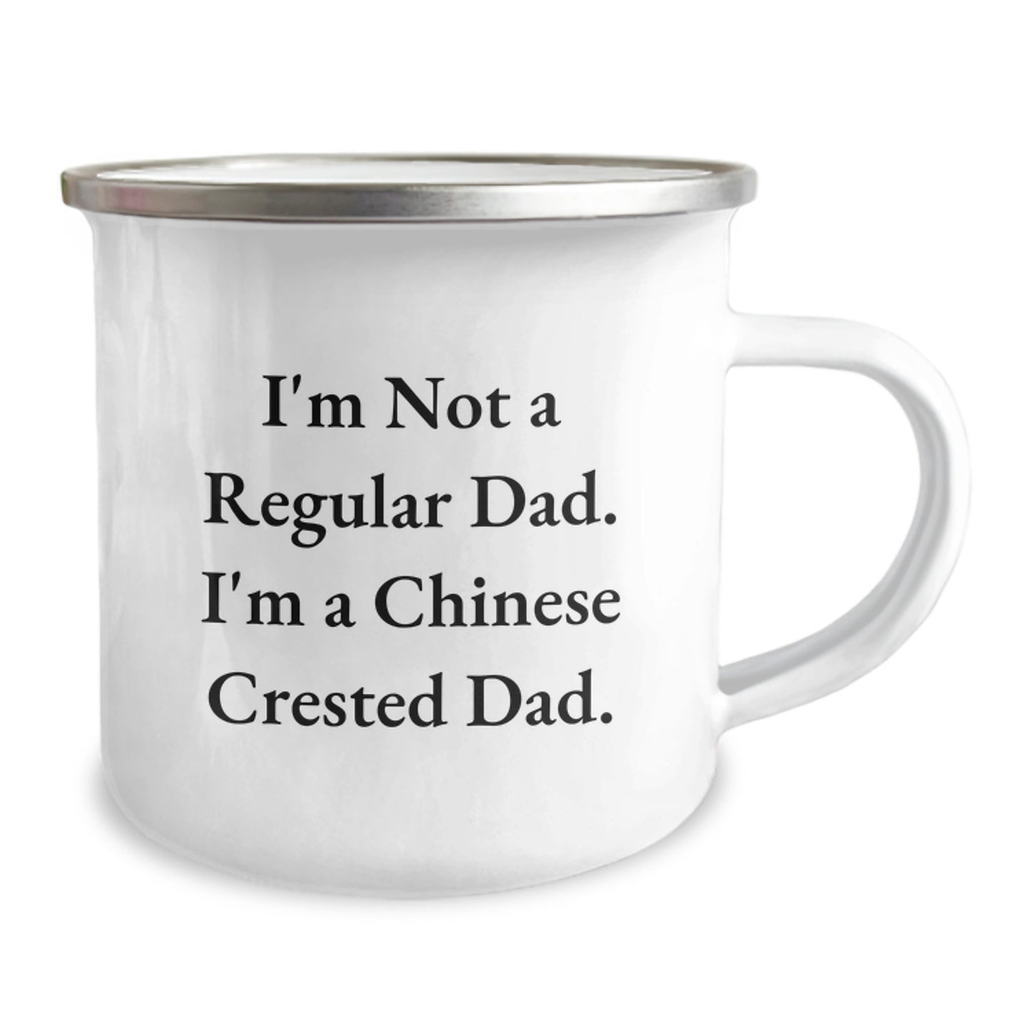 Funny Chinese Crested Dog Gifts for Men from Chinese Crested Dog Dad - Camping Mug for Graduation - Image 2