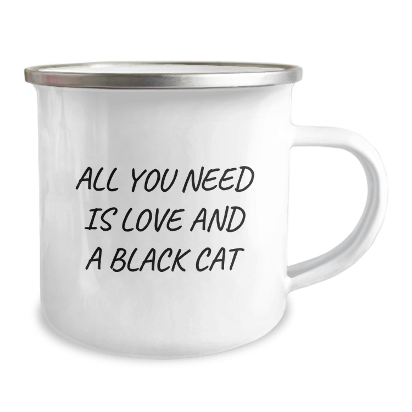 Black Cat Camping Mug, Funny Gifts from Friends to Black Cat Lovers, Unique Christmas Unique Gifts for Men, Women, Family - Image 2
