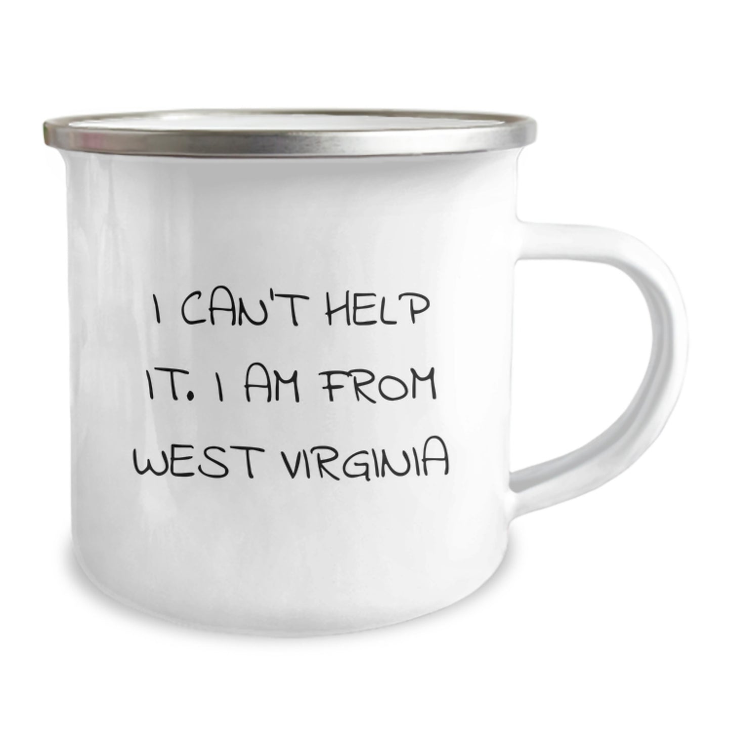 West Virginia Proud Camping Mug, Funny Quote 'I Can't Help It. I Am From West Virginia' Gifts for Men from Friends, Unique Graduation Gifts from Family - Image 2