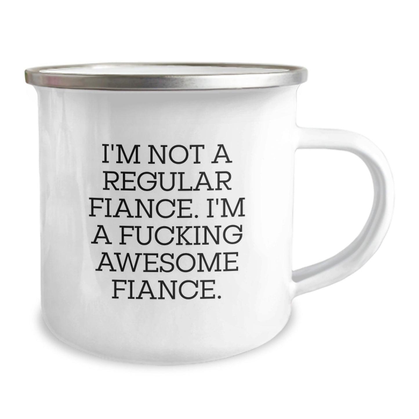 Funny Fiance Gifts for Him, Camping Mug with Inspirational Quote, Unique Christmas Memorable Presents from Men to Fiance - Image 2