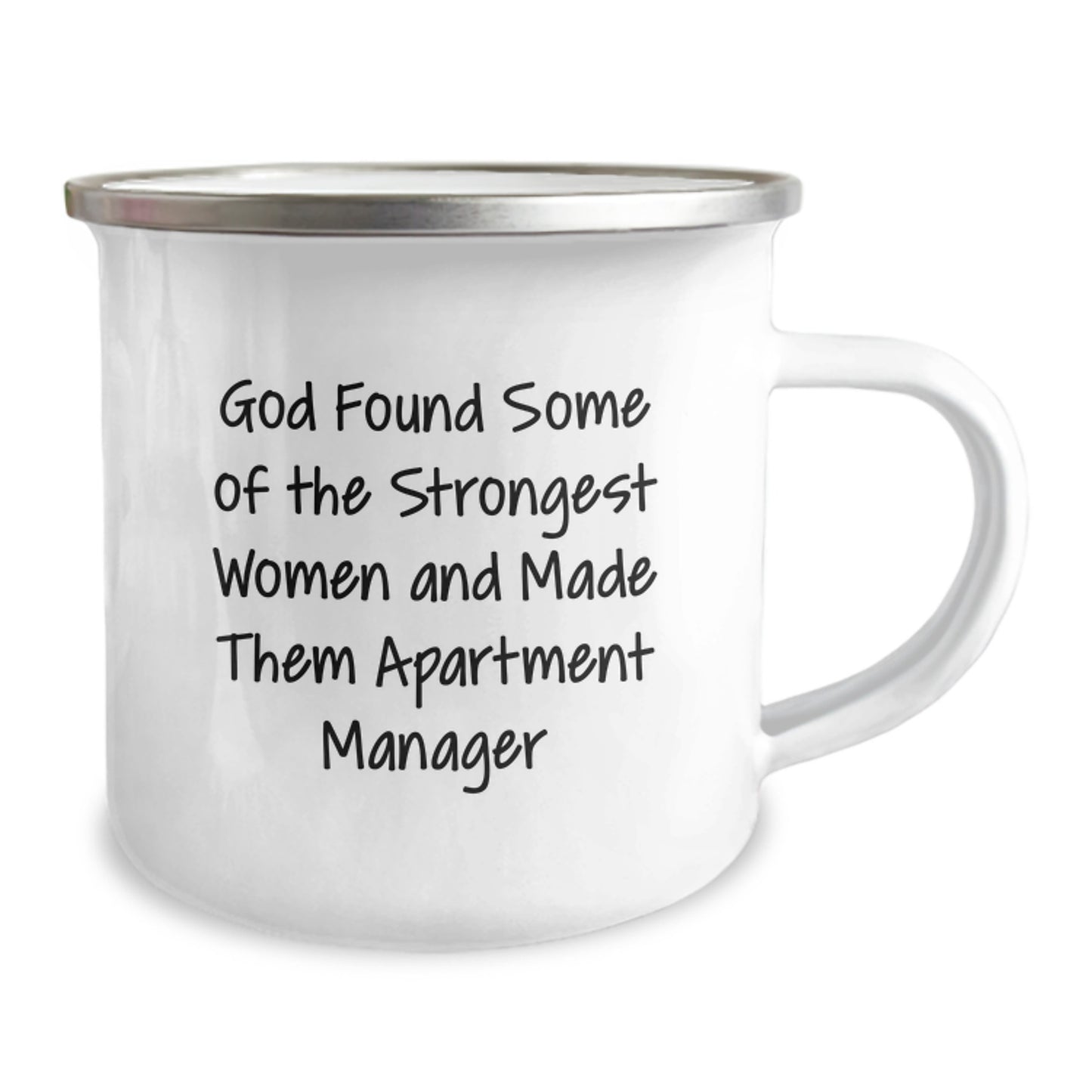Funny Apartment Manager Camping Mug Gifts for Her - 'God Found Some Of The Strongest Women' Graduation Unique Gifts from Friends to Coworkers - Image 2