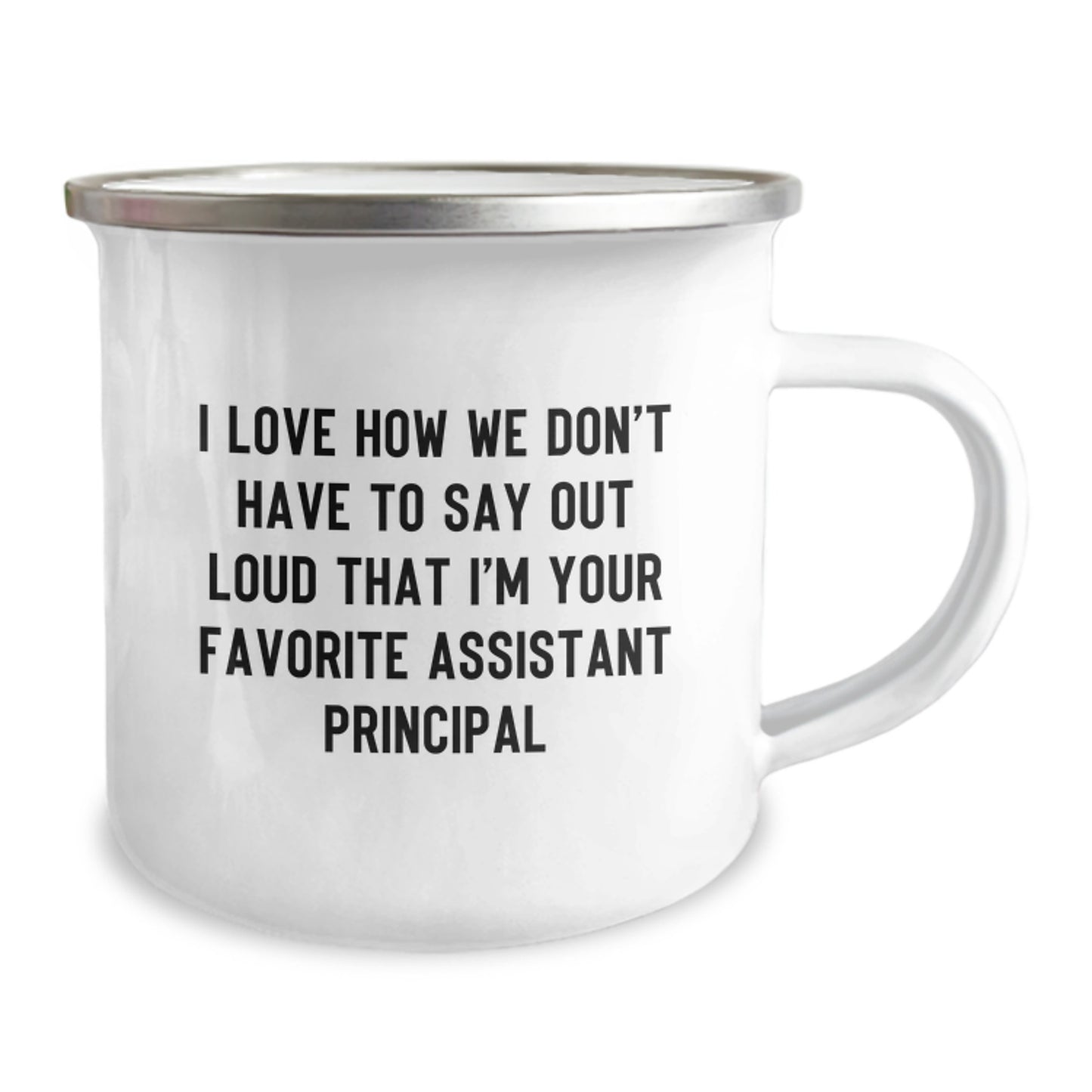 Funny Assistant Principal Gifts for Men - 'My Favorite' Enamel Camping Mug, Perfect Birthday Unique Gift from Friends or Family - Image 2