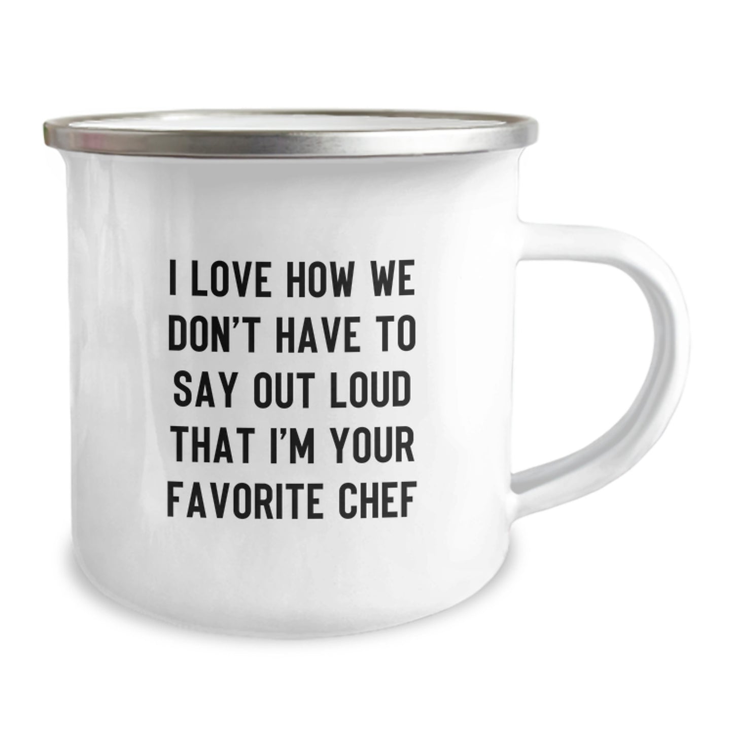 Funny Chef Gifts from Mom for Favorite Chef Graduation Unique Mug, 12 oz Stainless Steel with Enamel Finish, Perfect for Camping - Image 2
