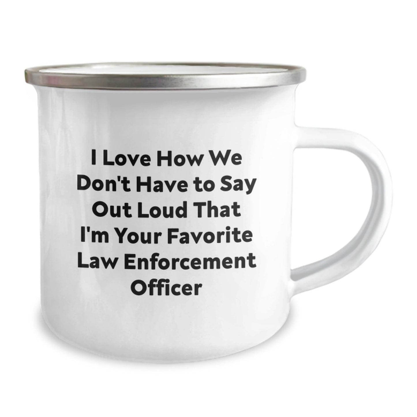 Funny Law Enforcement Officer Gifts from Men, Inspirational Quote on Camping Mug for Birthday Unique Gifts - Image 2