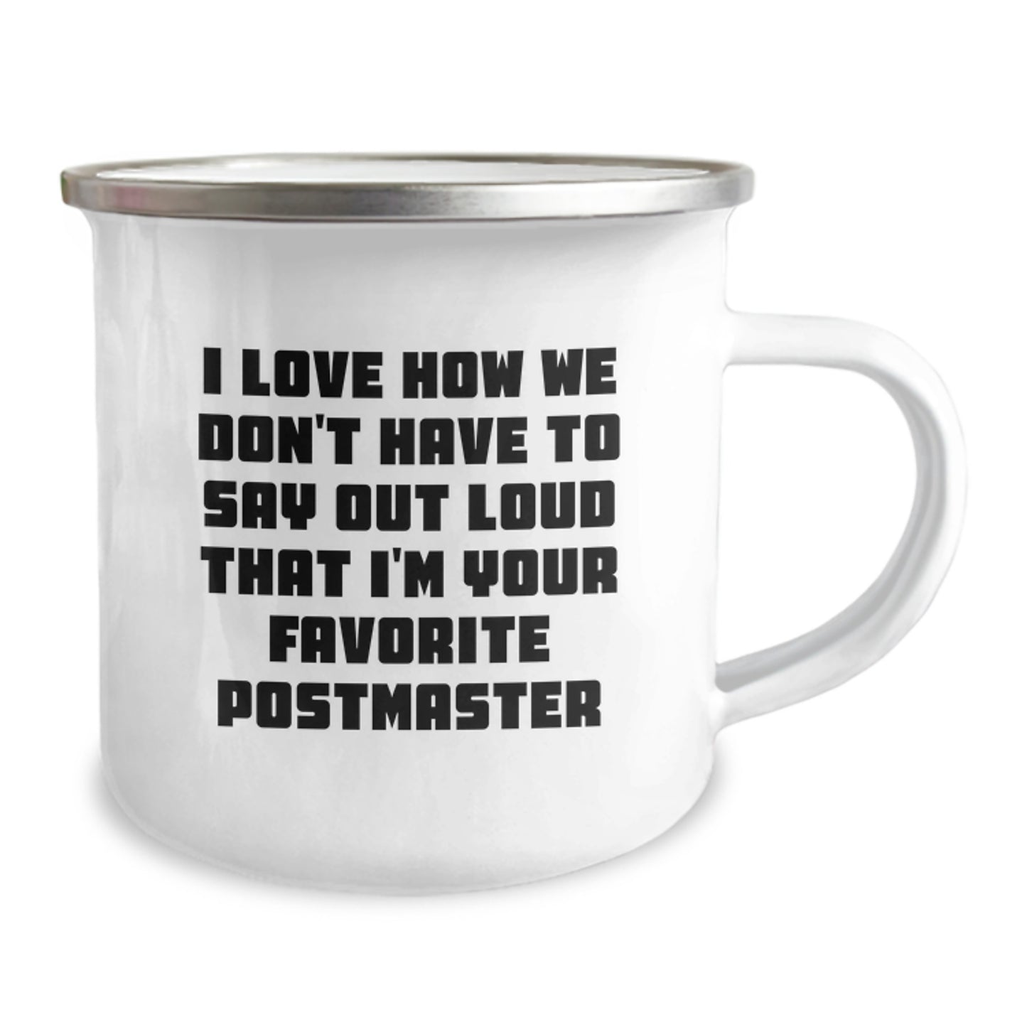 Gifts from Friends, Funny Postmaster Quote Camping Mug, Perfect Graduation Gifts for Him/Her, Unique Postmaster Office Humor Mug - Image 2
