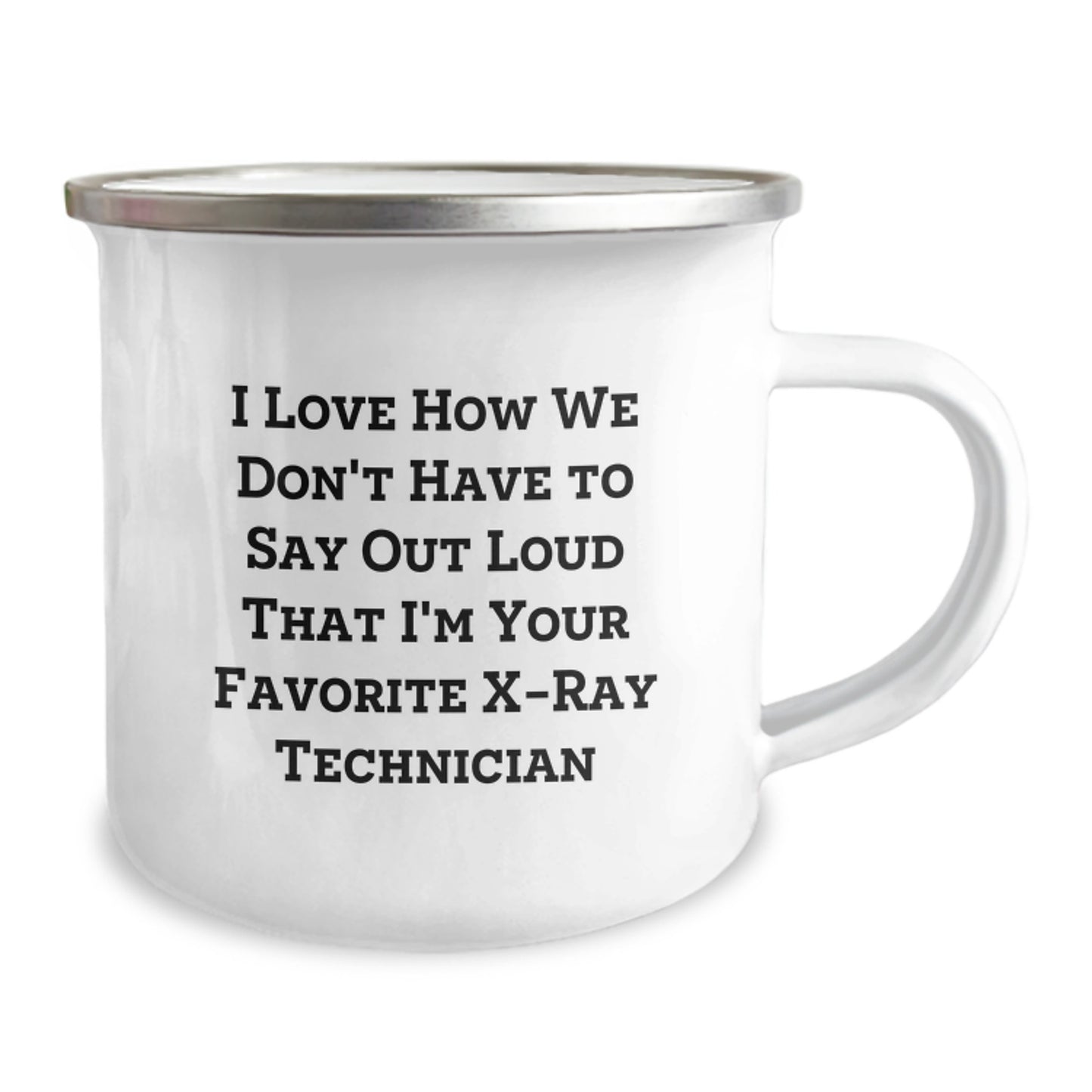 Funny X-Ray Technician Gifts from Friends to Favorite X-Ray Technicians, 12 oz Camping Mug for Graduation - Image 2
