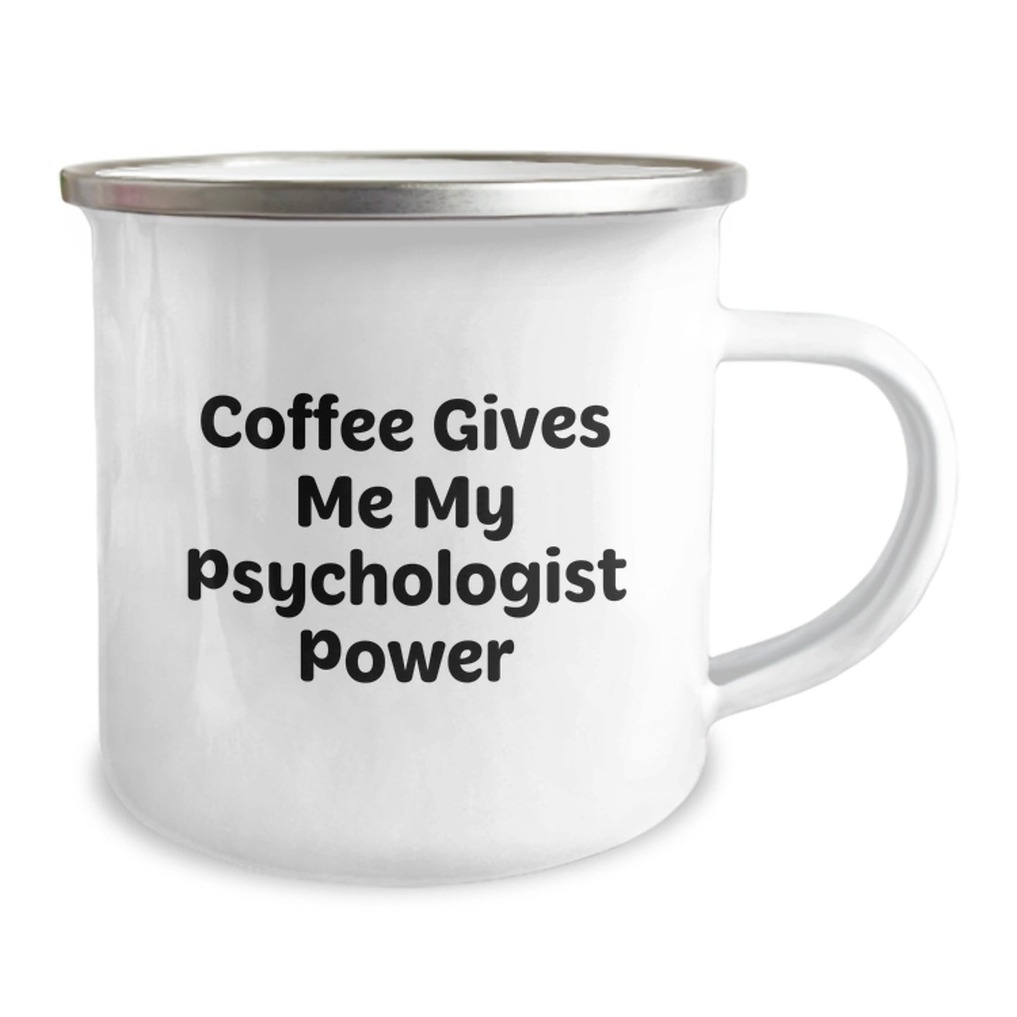 Funny Psychologist Gifts for Men, Women, Friends, Coworkers, Family, Unique Graduation Gifts, Camping Mug, Coffee Gives Me My Psychologist Power - Image 2