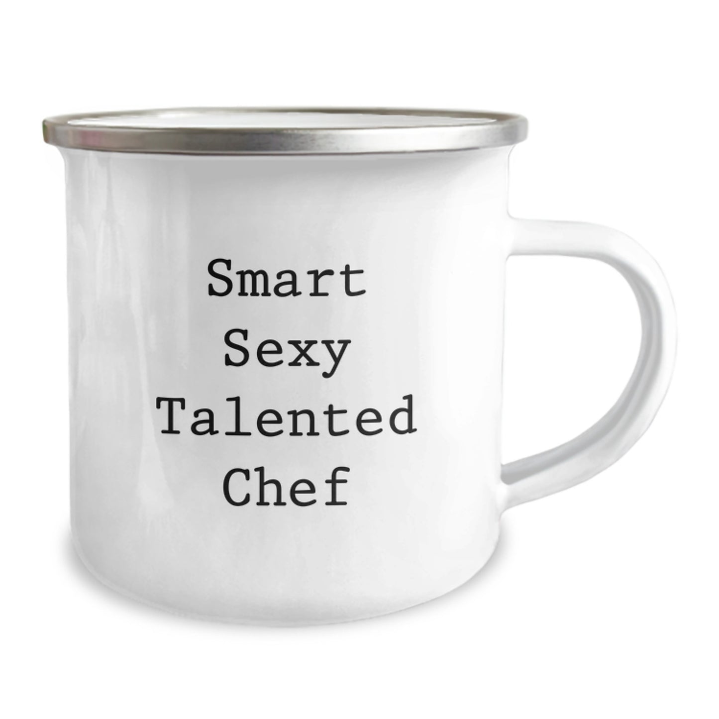 Funny Chef Quotes Camping Mug Gifts for Men Women Friends Family from Smart Sexy Talented Chef - Image 2