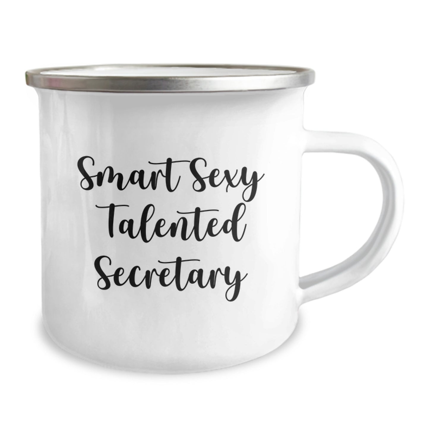 Smart Sexy Talented Secretary Gifts, Funny Camping Mug for Secretary, Graduation Unique Gifts from Friends - Image 2