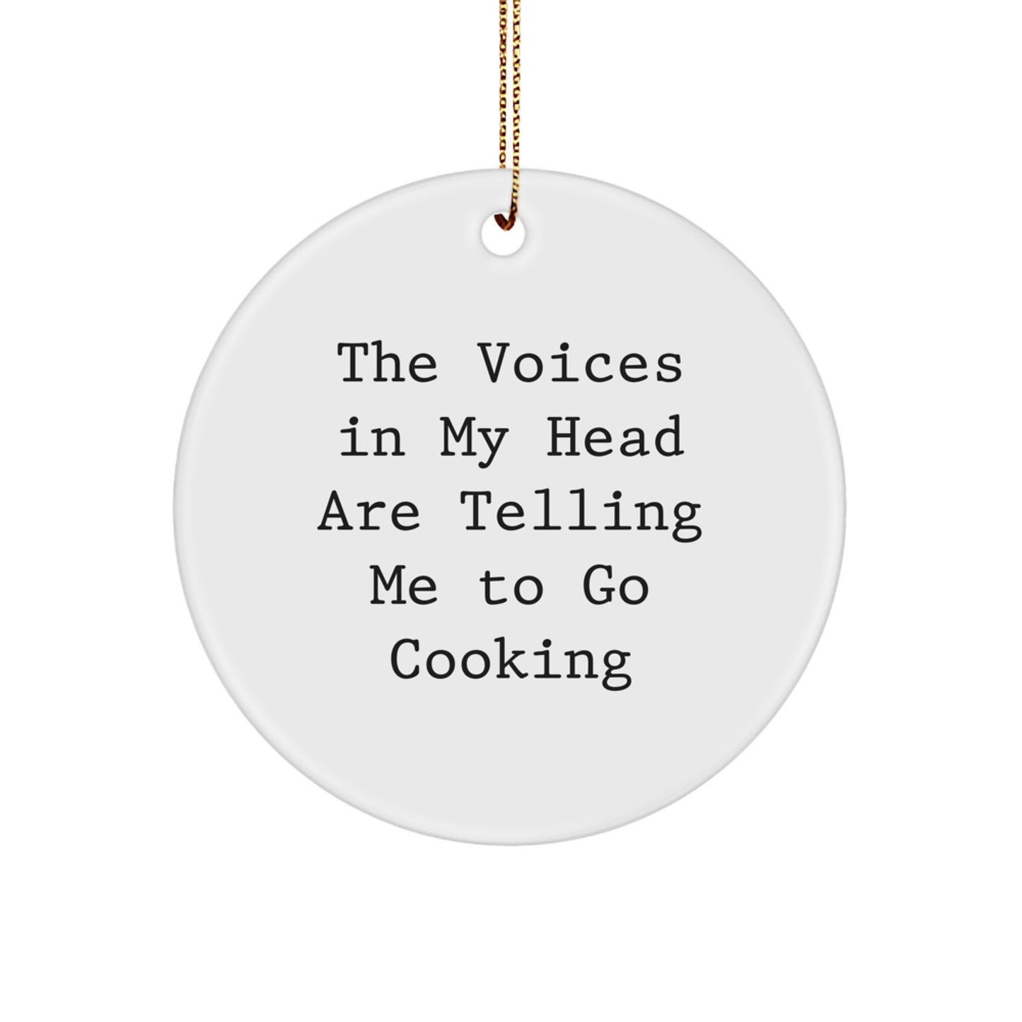 Funny Cooking Quotes Circle Ornament Gifts from Friends for Women, Gift Ideas for Cooking Enthusiasts, Christmas Unique Gifts - Image 1