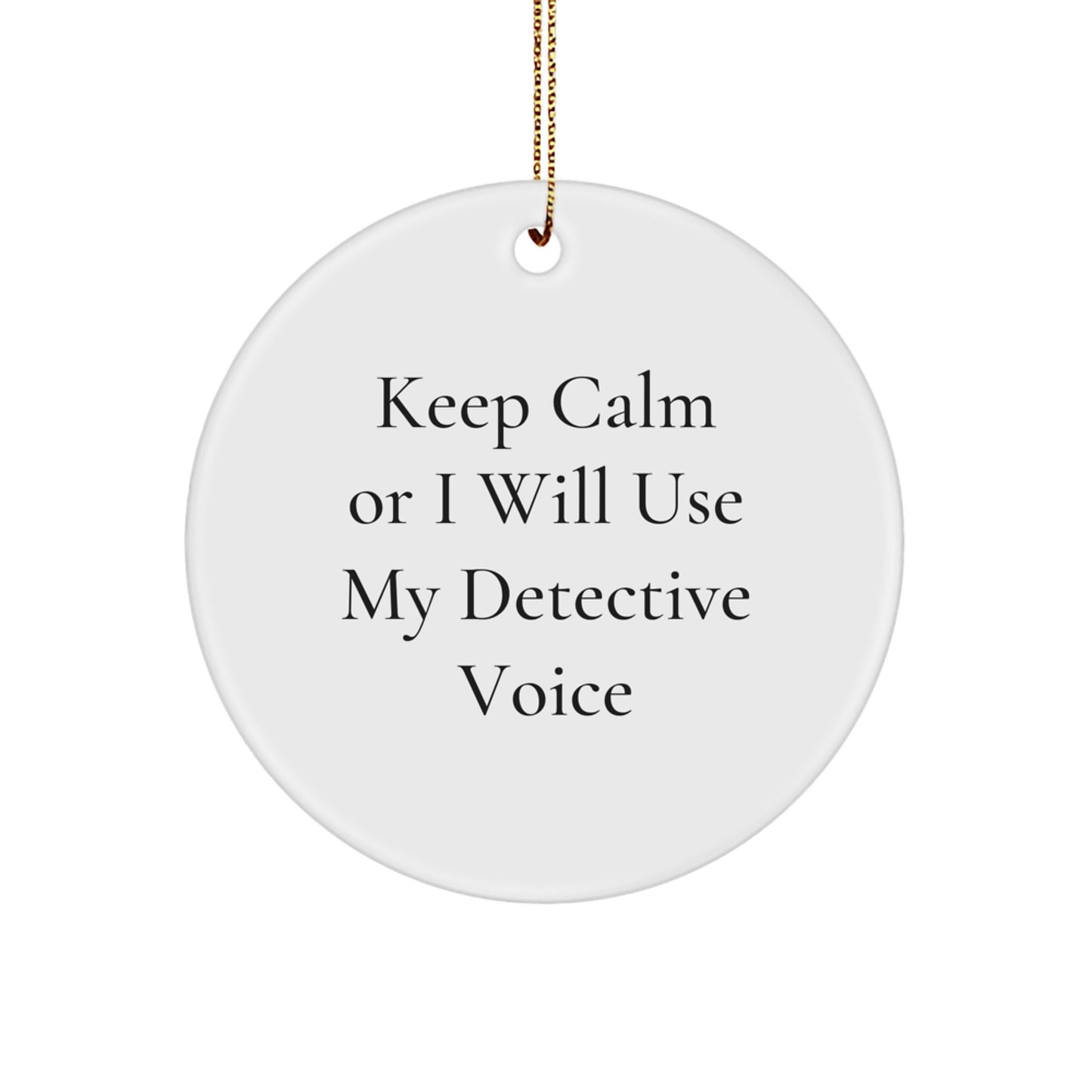 Funny Detective Gifts from Men - Christmas Unique Ornaments for Detectives Friends - Image 1