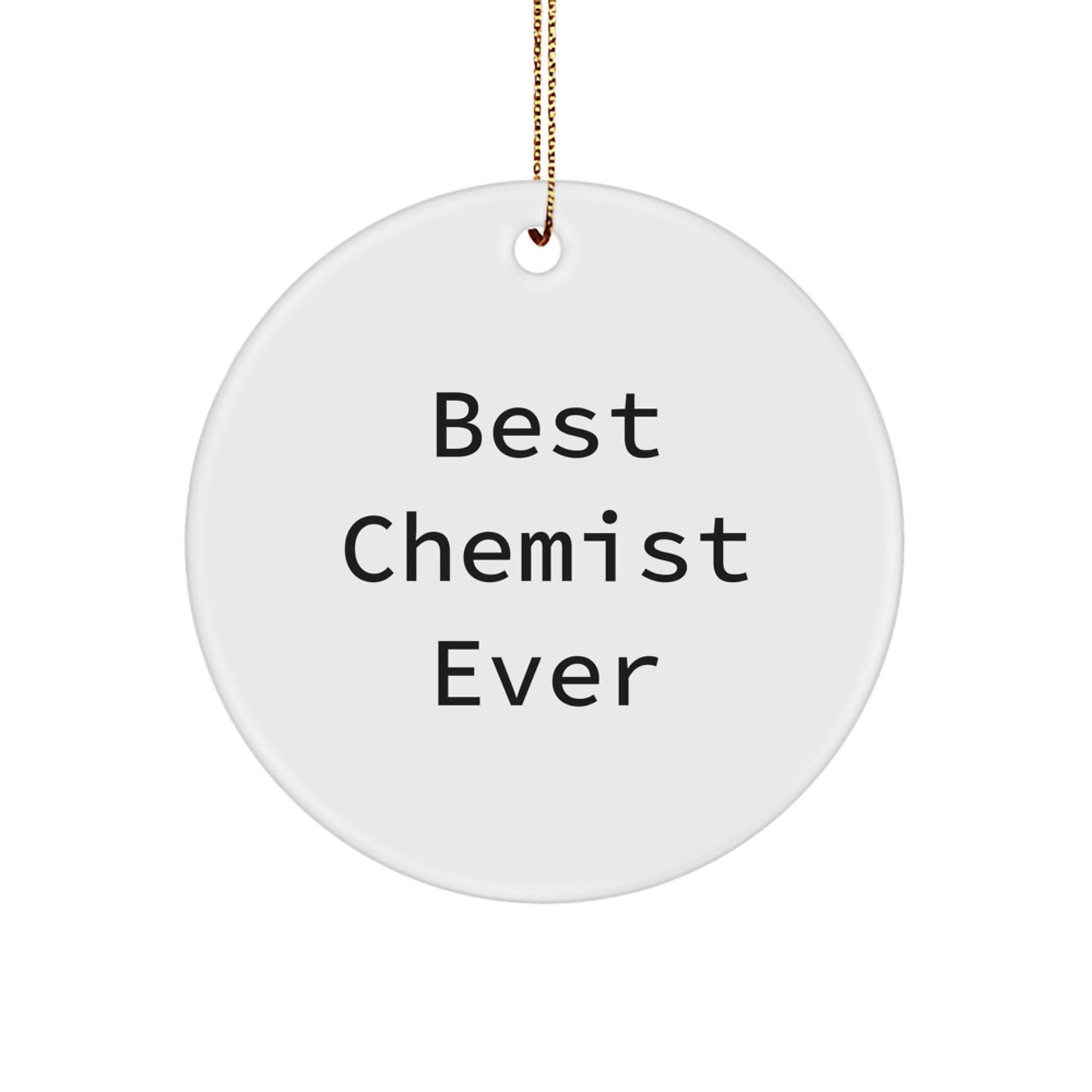 Funny Chemist Circle Ornament Gifts from Friends for Chemists, Unique Christmas Decorations - Image 1