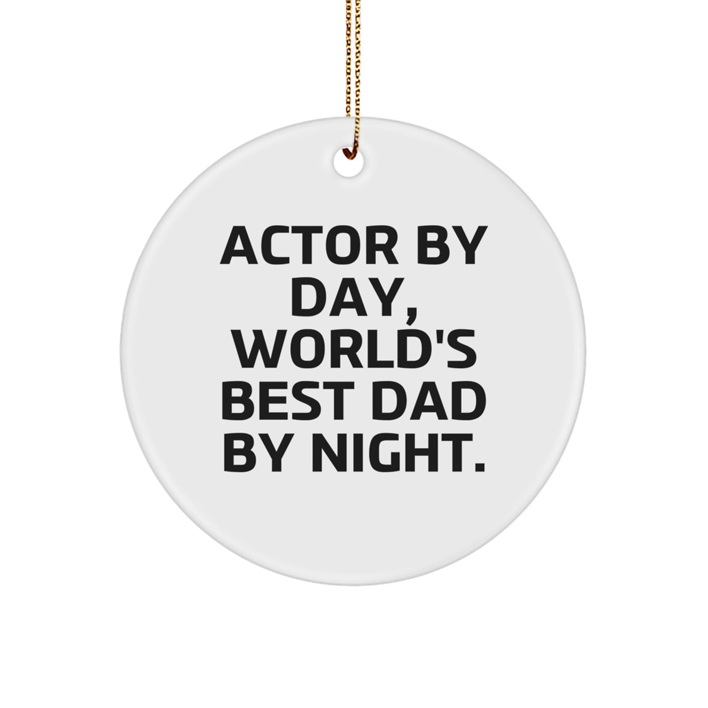 Funny Actor Gifts from Men for Christmas Unique Circle Ornaments - Image 1