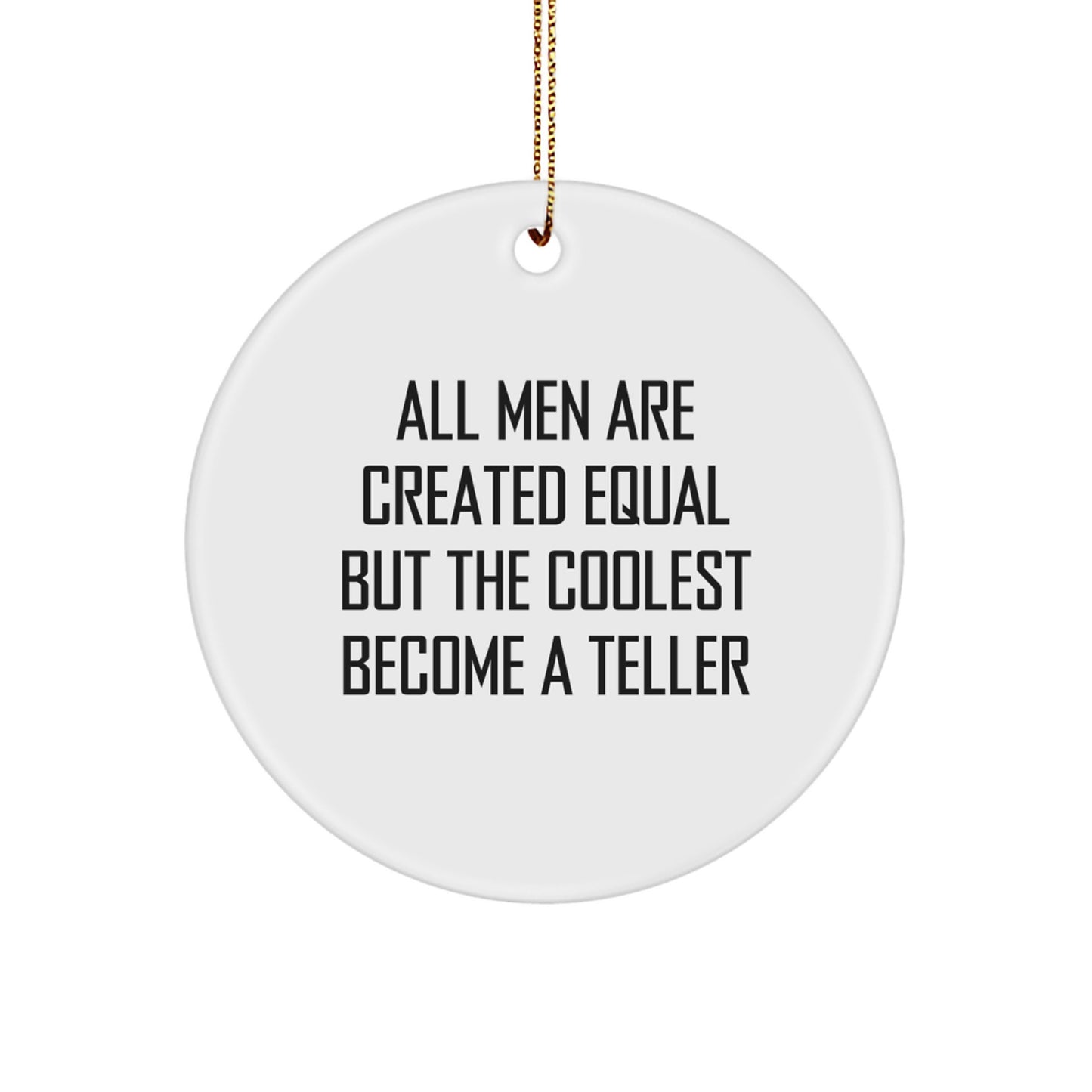 Teller Gifts from Friends - Funny Circle Ornament for Men, Teller Lover Gifts for Christmas Unique Decorations - Image 1