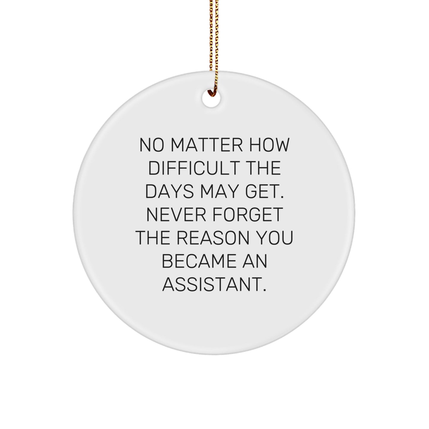 Get Ready for Christmas with Inspirational Assistant Gifts - Circle Ornament from Friends to Family - Image 1