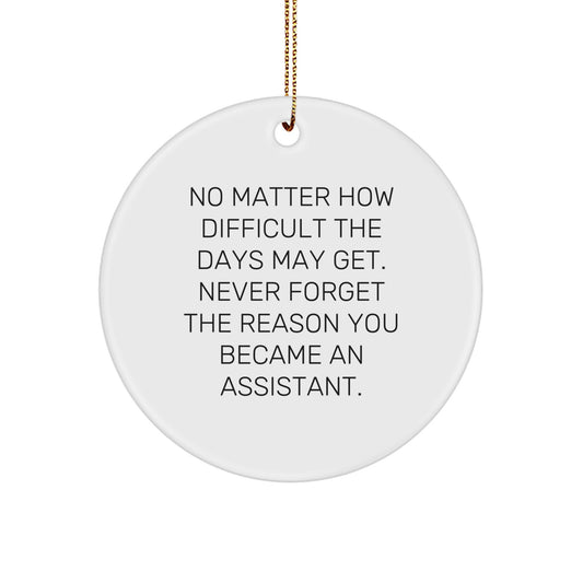 Get Ready for Christmas with Inspirational Assistant Gifts - Circle Ornament from Friends to Family - Image 1