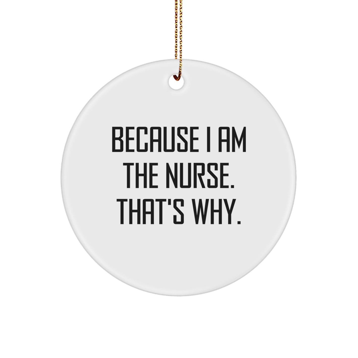 Funny Nurse Circle Ornament Gifts from Friends and Family for Christmas Unique Nurse Gifts - Image 1