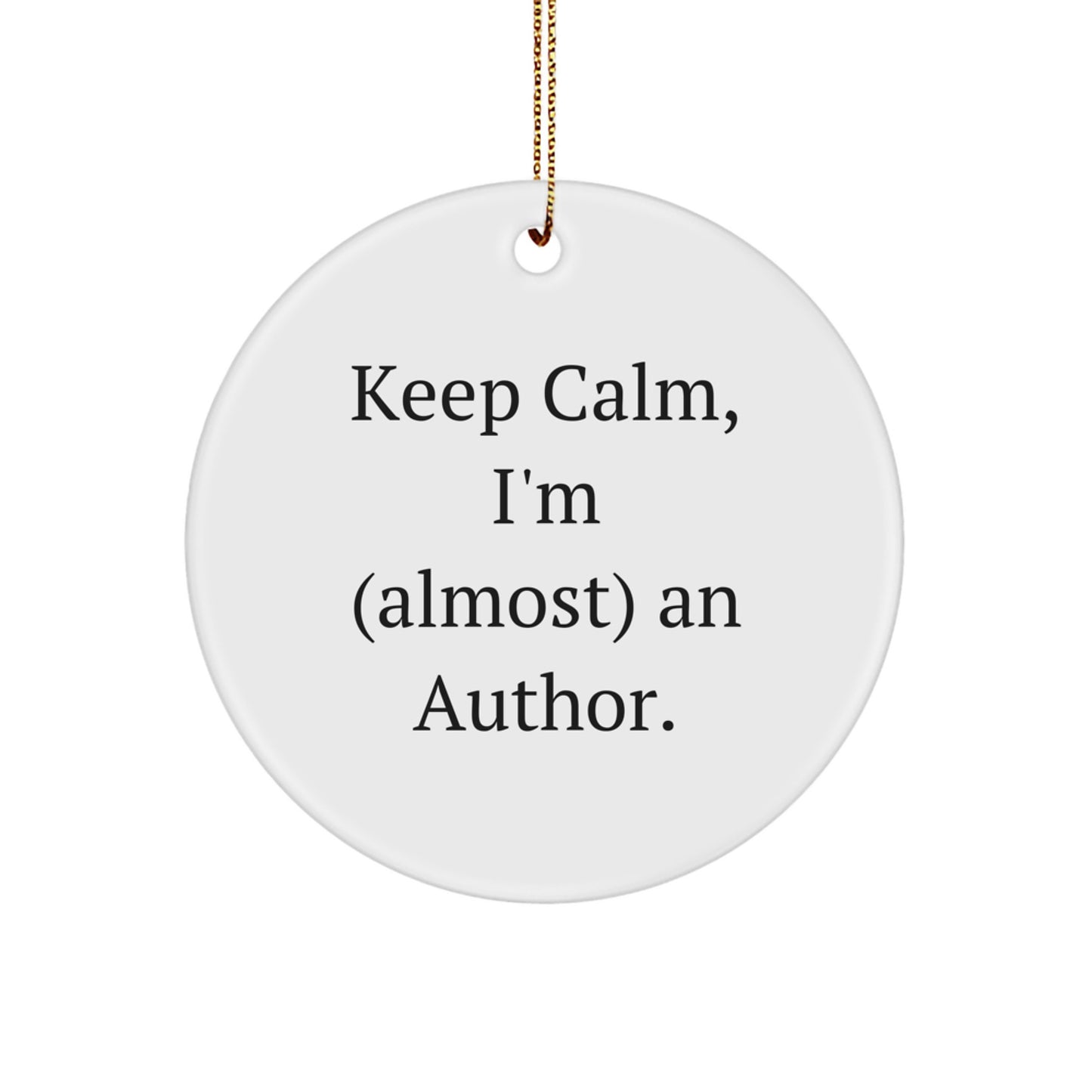 Funny Author Circle Ornament Gifts from Friends, Author Circle Ornament Christmas Unique Gifts for Men, Women, Author, Friends - Image 1