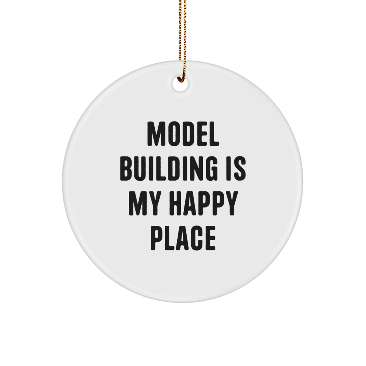Funny Model Building Circle Ornament Gifts from Friends and Family for Christmas Unique Presents - Image 1