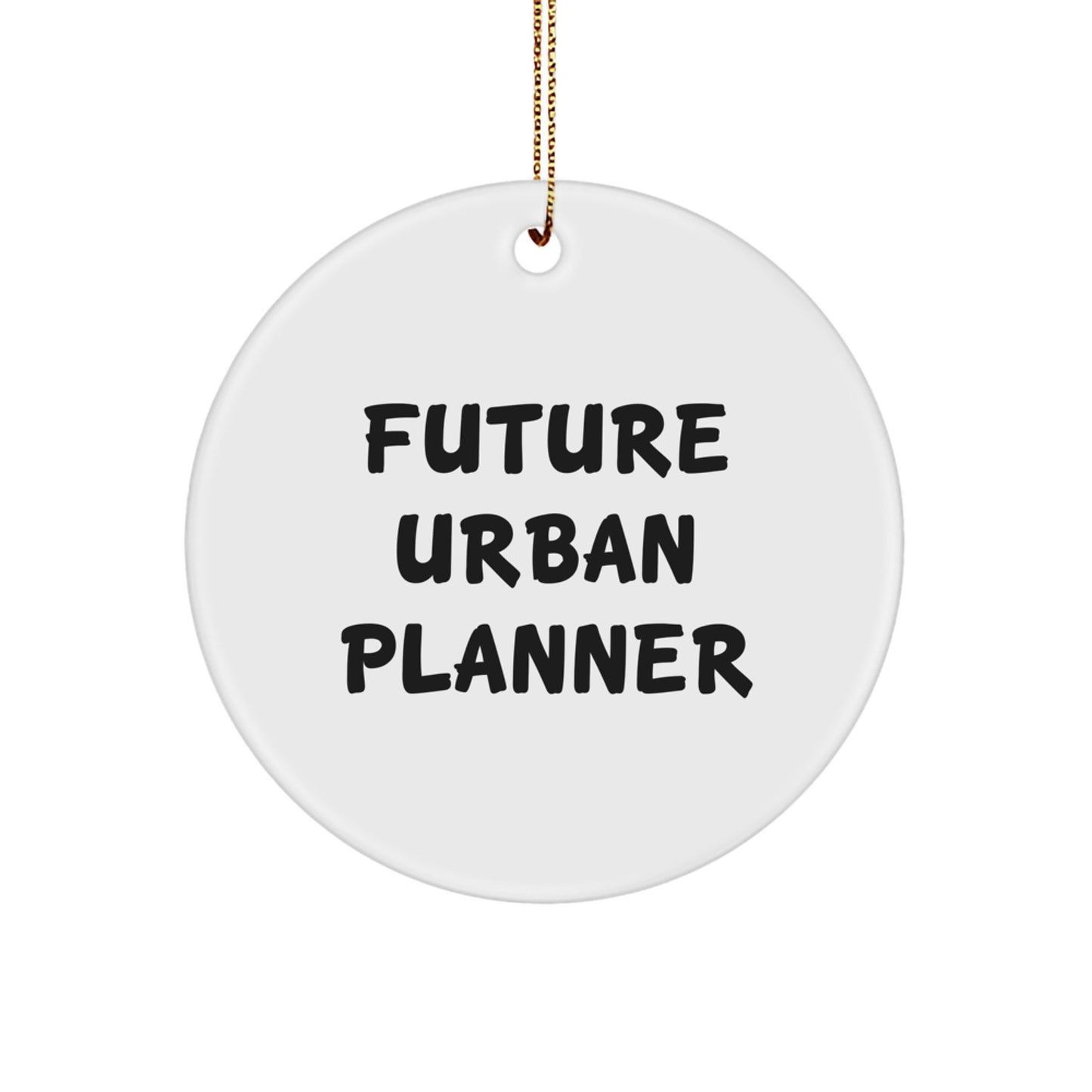 Funny Urban Planner Gifts for Future Urban Planners, Circle Ornament with Inspirational Quote, Christmas Unique Gifts from Friends for Urban Planner - Image 1