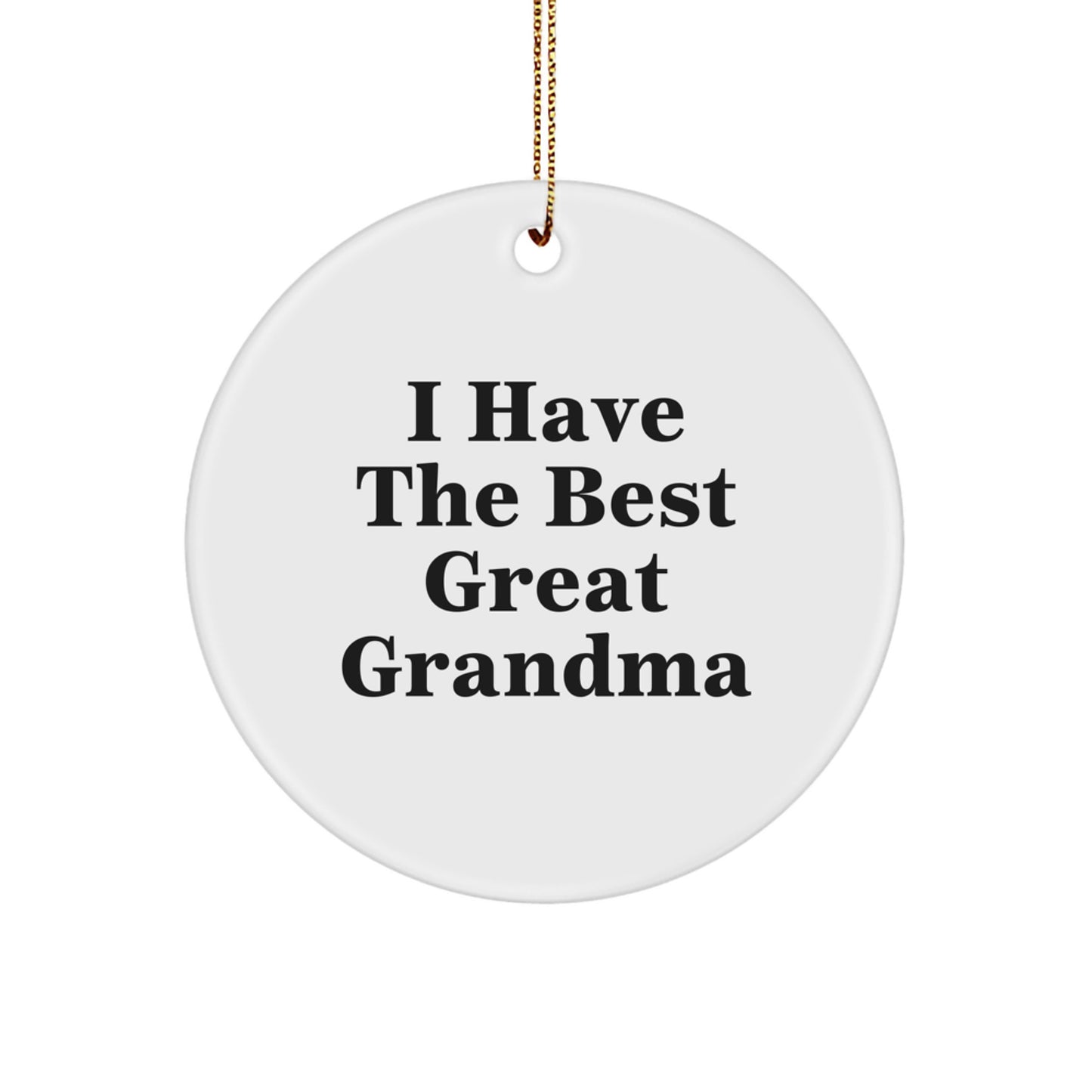 Funny Grandma Quotes Circle Ornament Gifts from Family, Gifts for Grandma, Christmas Unique Decorations - Image 1