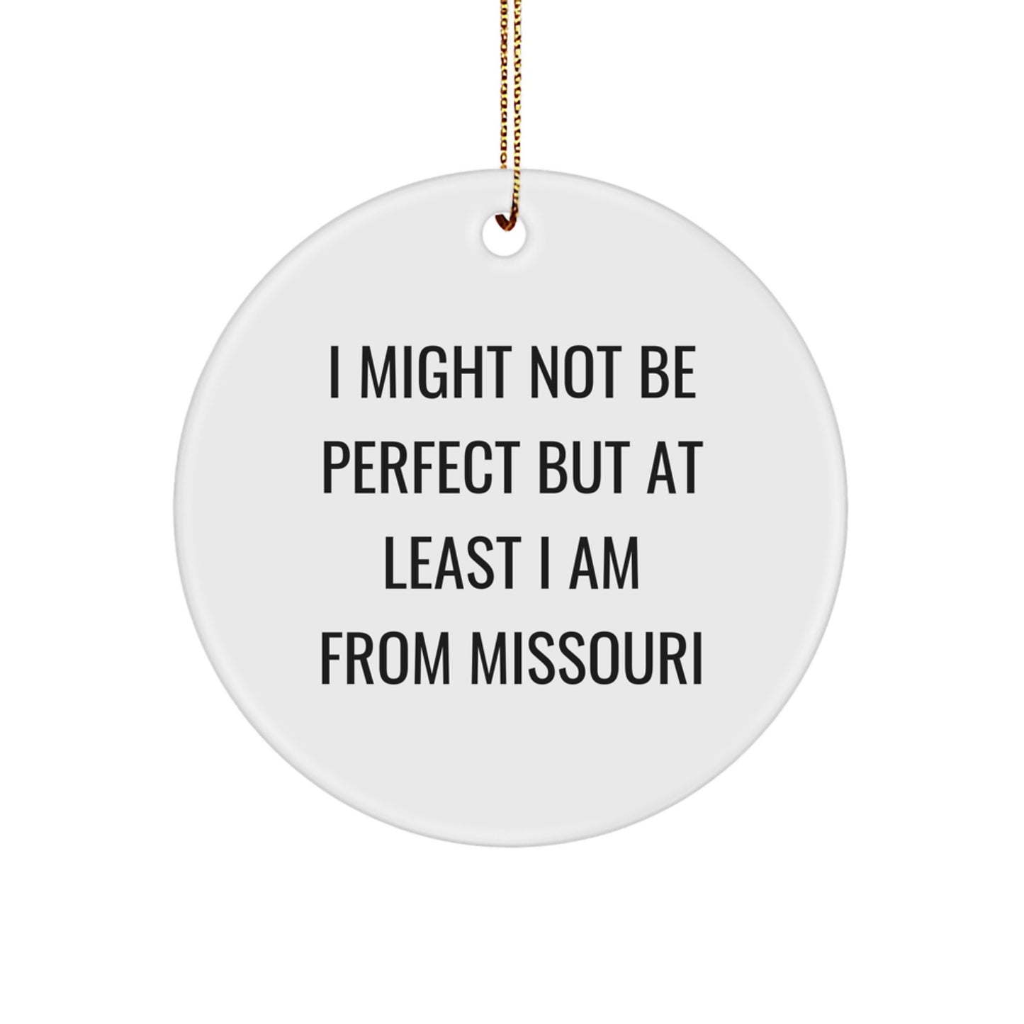 Missouri Circle Ornament Gifts from Friends for Family Christmas Unique - Image 1