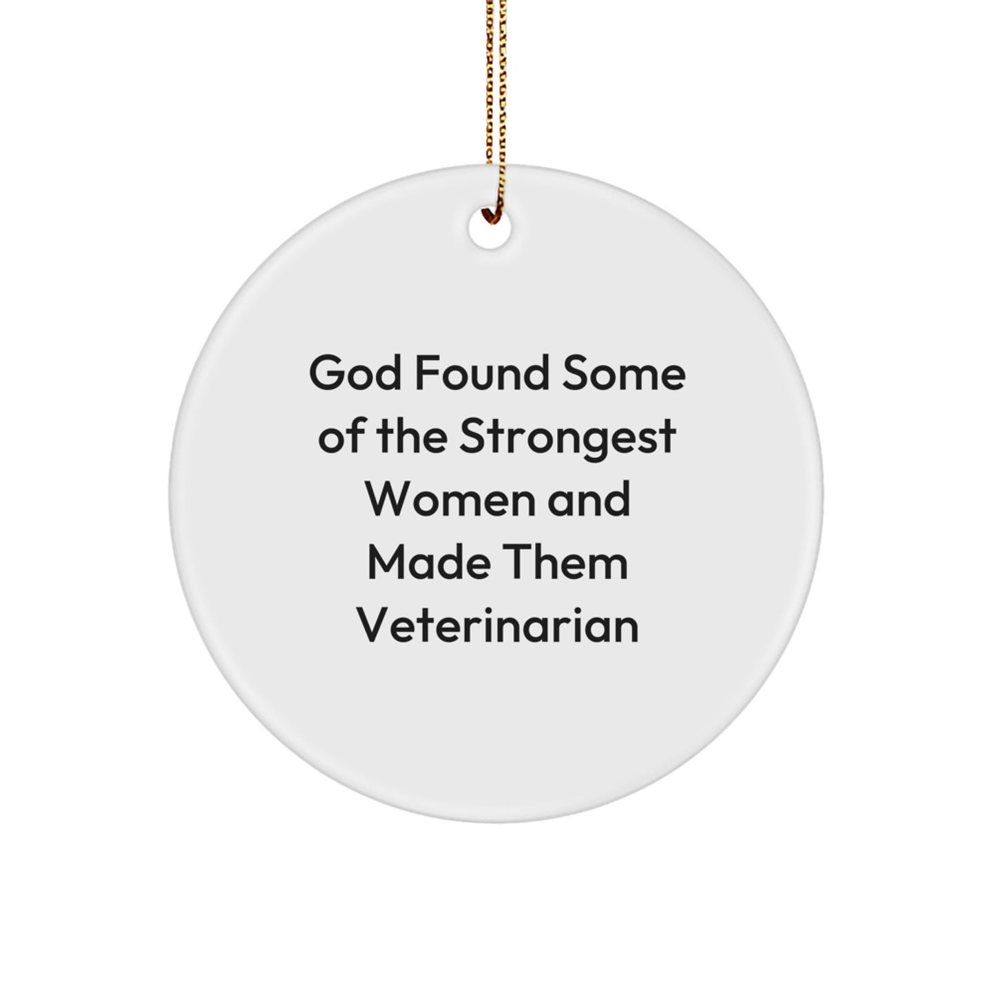 Veterinarian Gifts from Friends, Funny Circle Ornament for Men, Women, Coworkers, Family, Christmas Unique Gifts for Veterinarian - Image 1