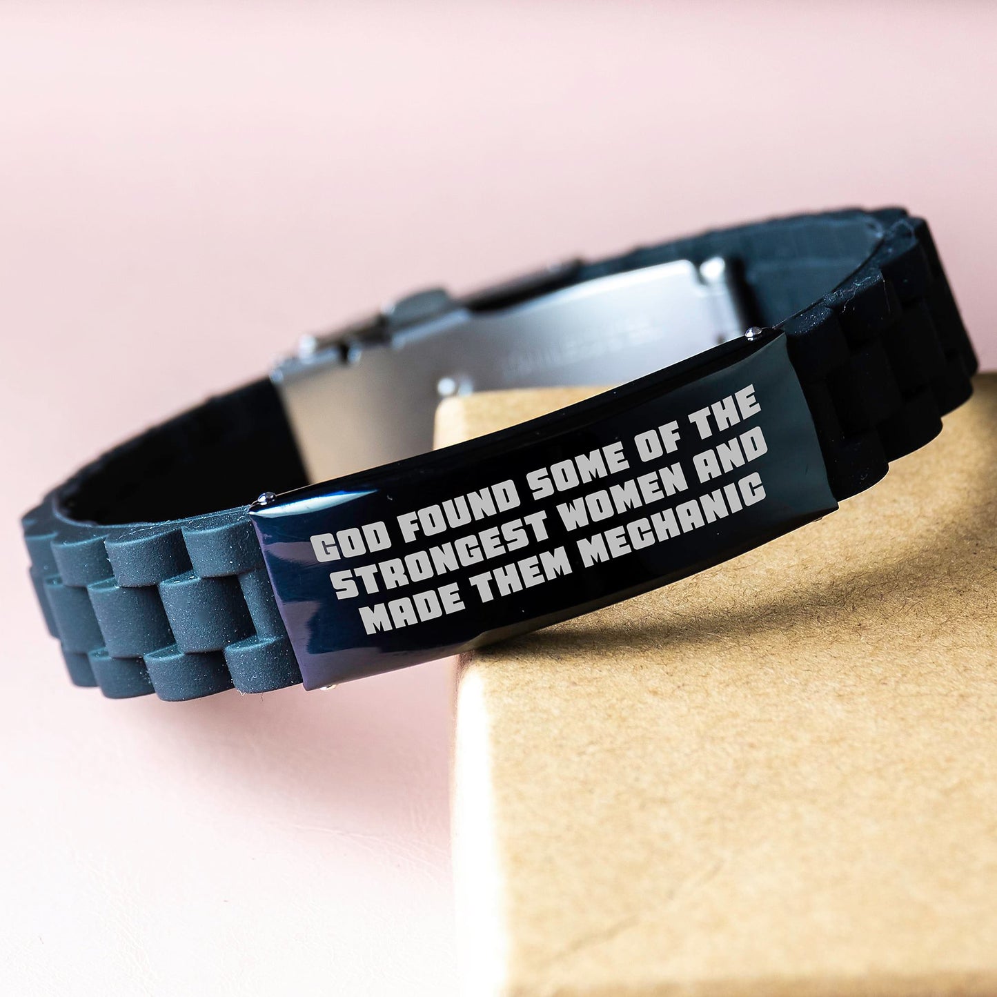 Funny Mechanic Gifts from Men, Women, Friends, Coworkers, Family - Christmas Unique Gifts for Mechanic, Men, Women, Friends, Coworkers, Family - Glide lock Clasp Bracelet for Mechanic - Image 3