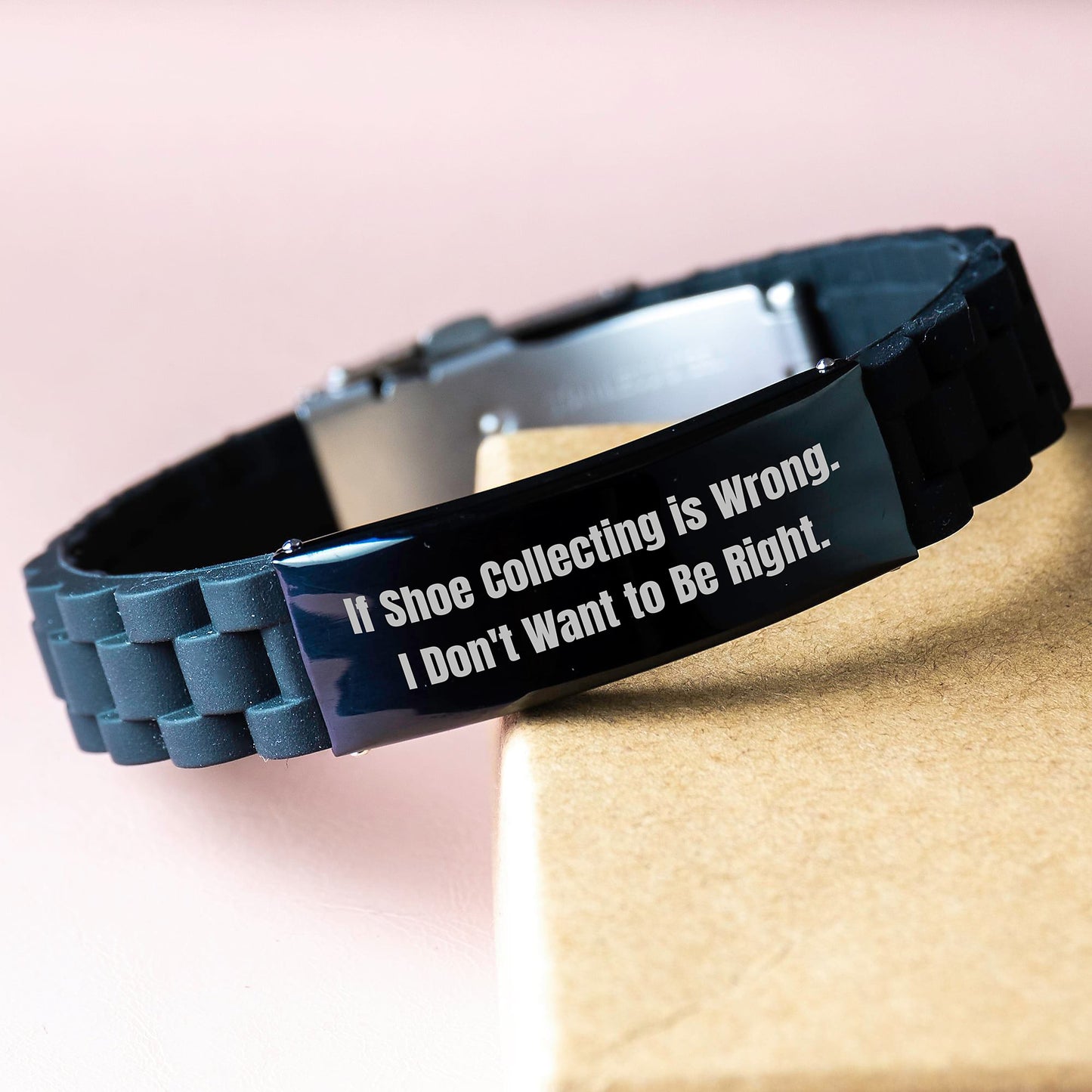 Funny Shoe Collecting Gifts for Shoe Collecting Enthusiasts - Glide lock Clasp Bracelet from Friends and Family for Graduation - Image 3