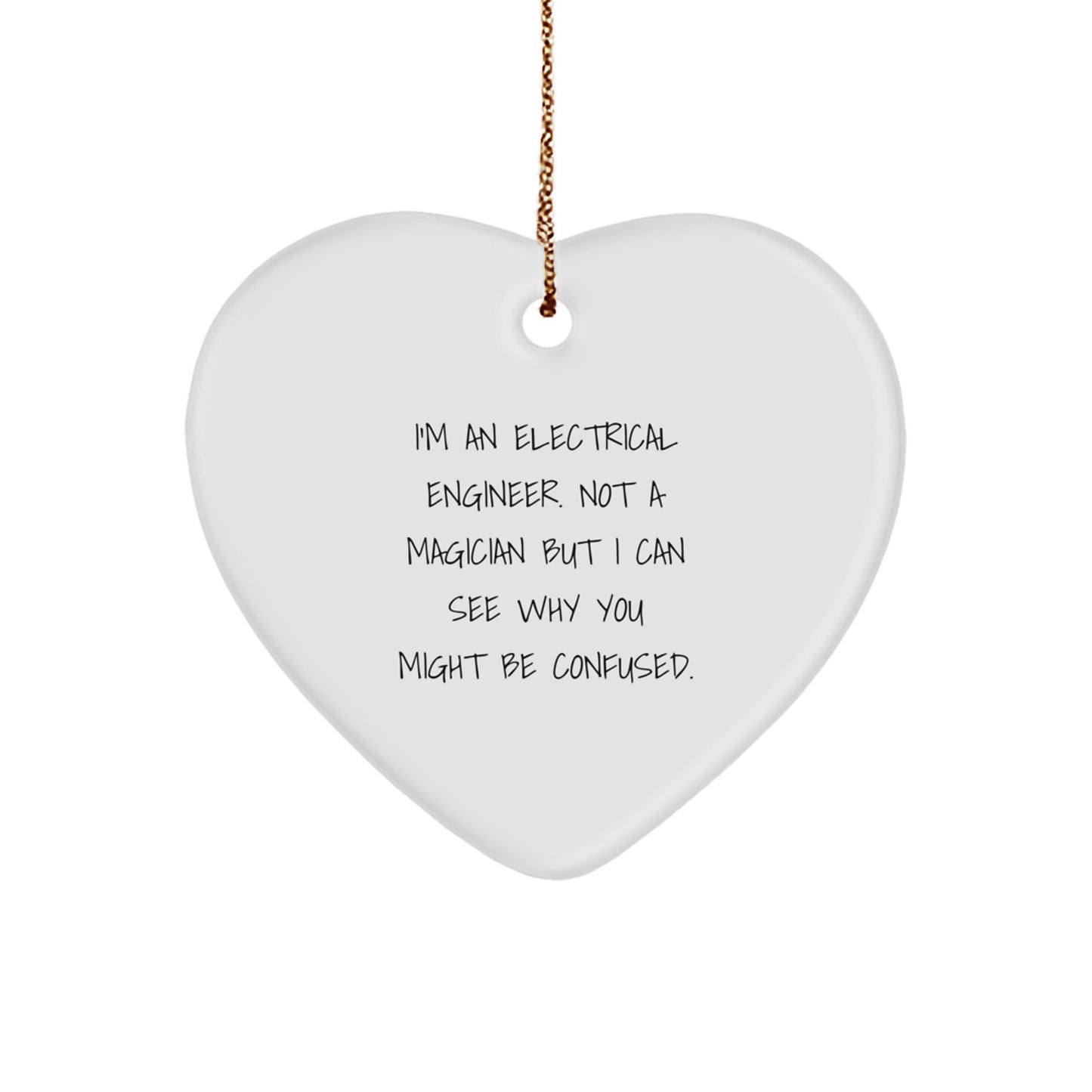 'Tis the Season for Electrical Engineers: Heart Ornament Gifts from Friends for Christmas - Image 1