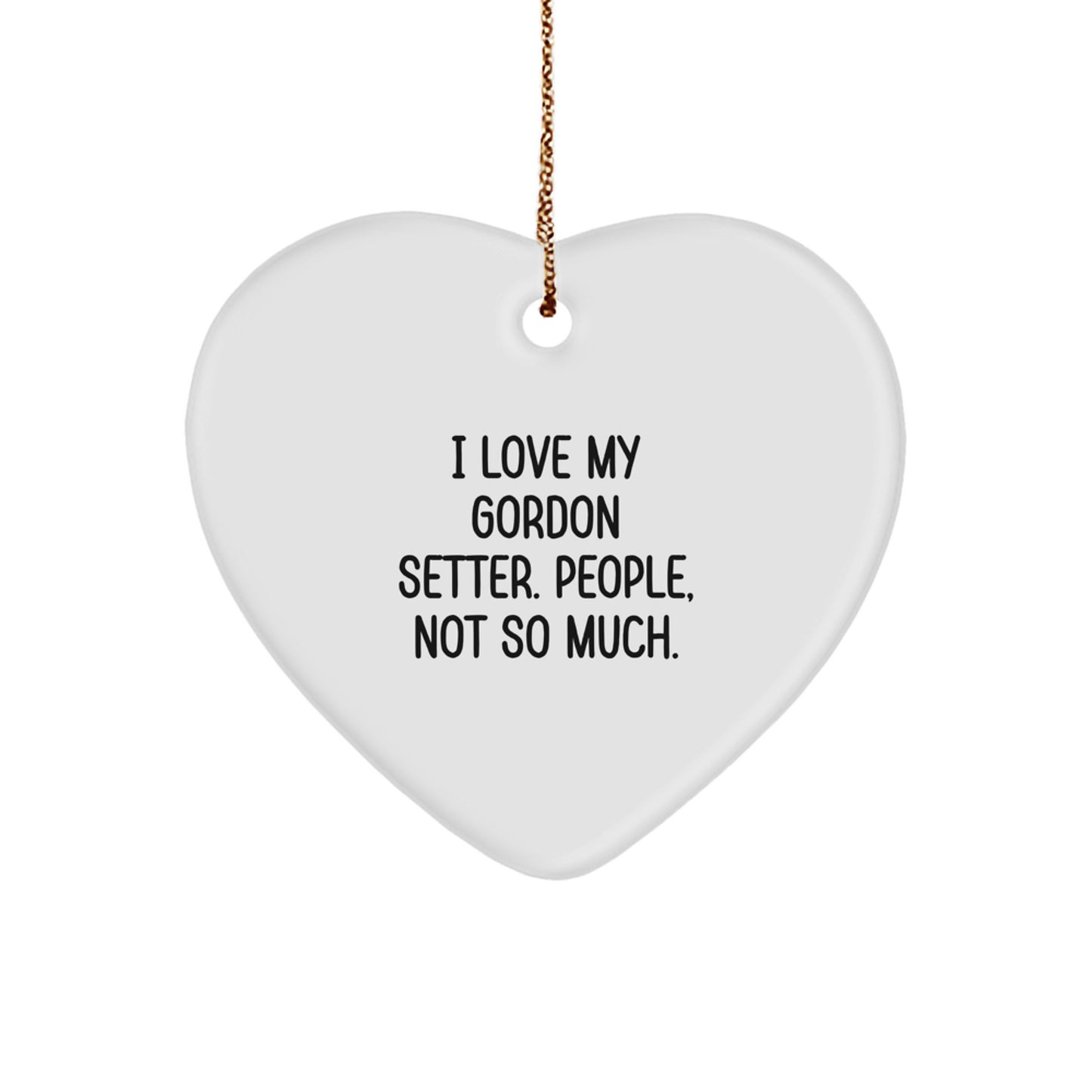 Gordon Setter Dog Heart Ornament Funny Gift from Friends Men Women Coworkers for Gordon Setter Dog Lovers Unique Christmas Unique Gifts - Image 1
