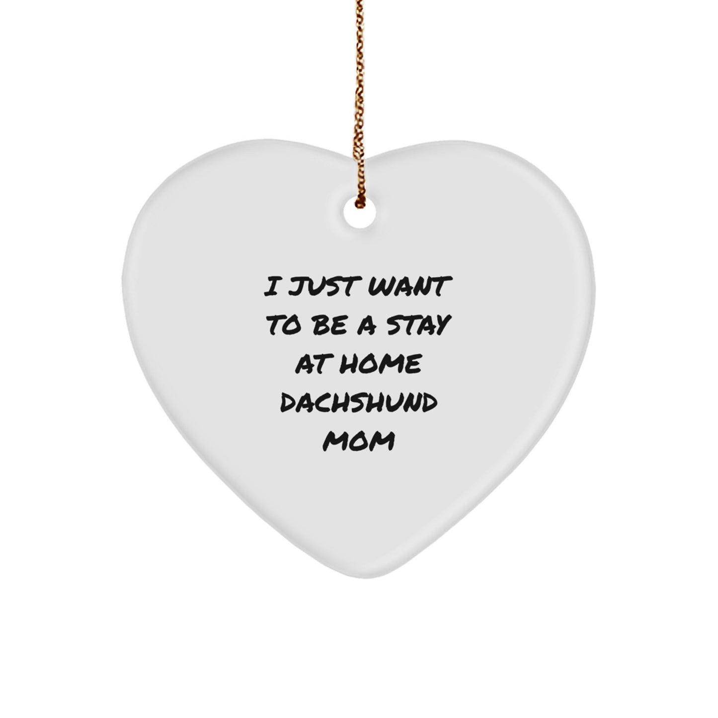 Funny Dachshund Dog Lover Gifts from Friends and Family - Dachshund Heart Ornament for Christmas Unique Presents - Image 1