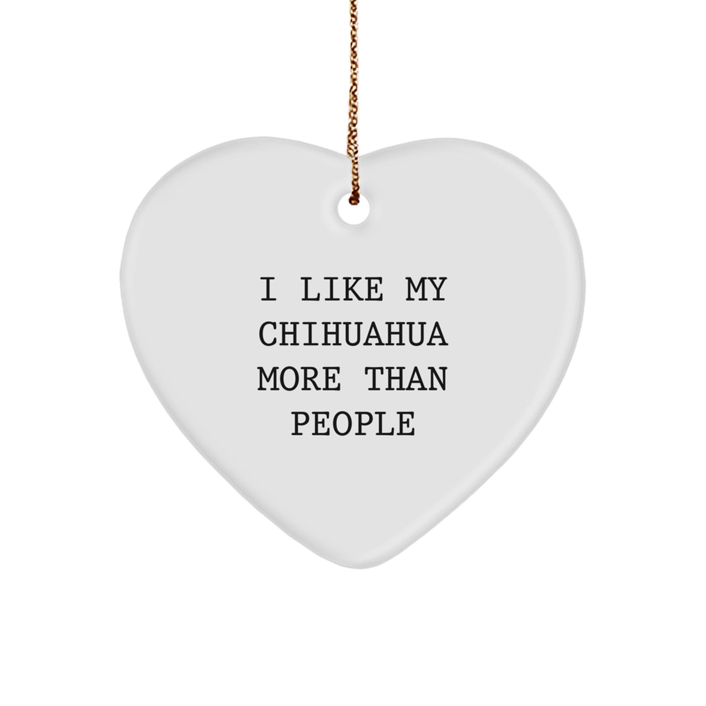 Chihuahua Dog Heart Ornament Gifts from Friends for Christmas Unique - Image 1