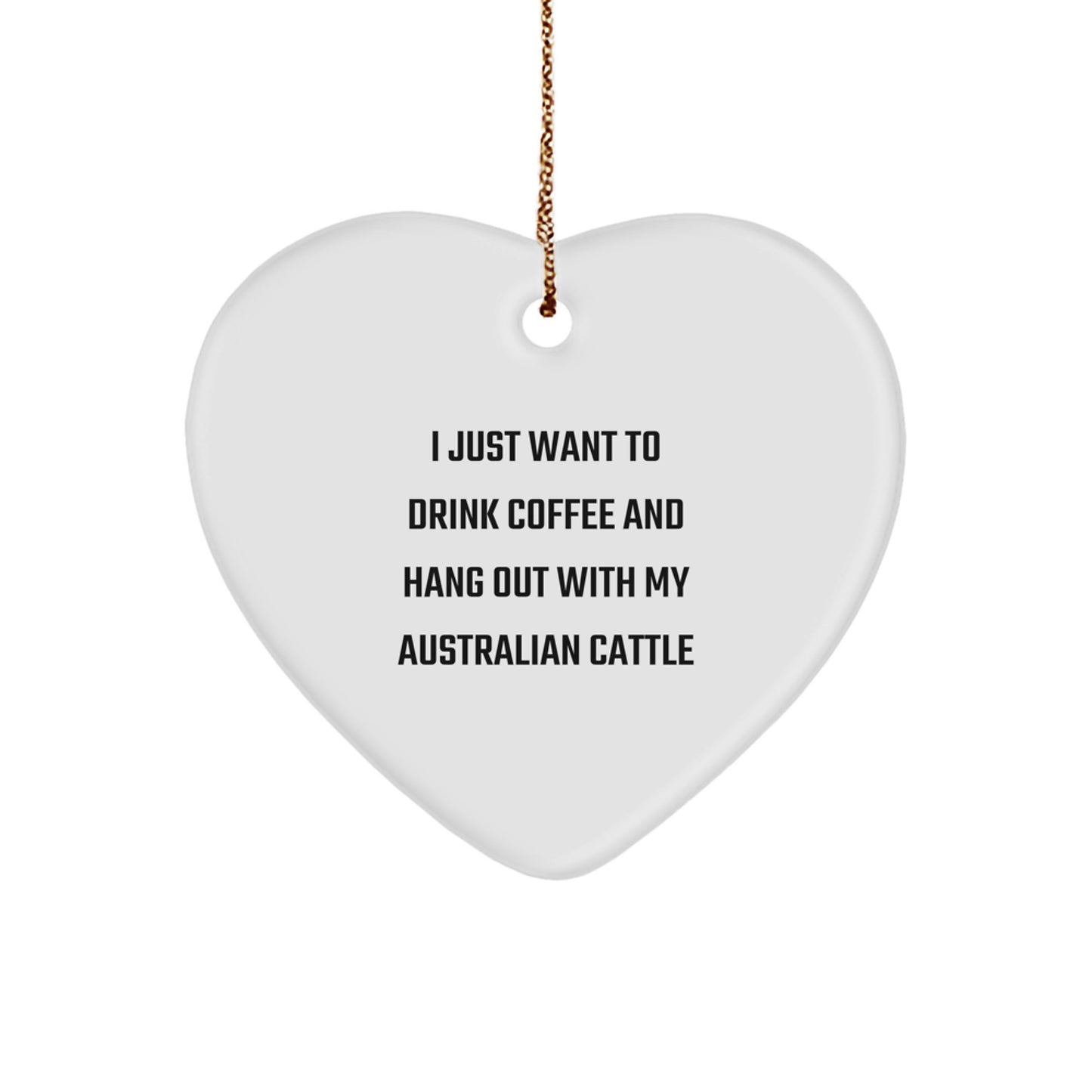 Gifts from Australian Cattle Dog Lovers for Christmas Unique Gifts, Heart Ornament for Men and Women, Funny Australian Cattle Dog Lover Gift - Image 1