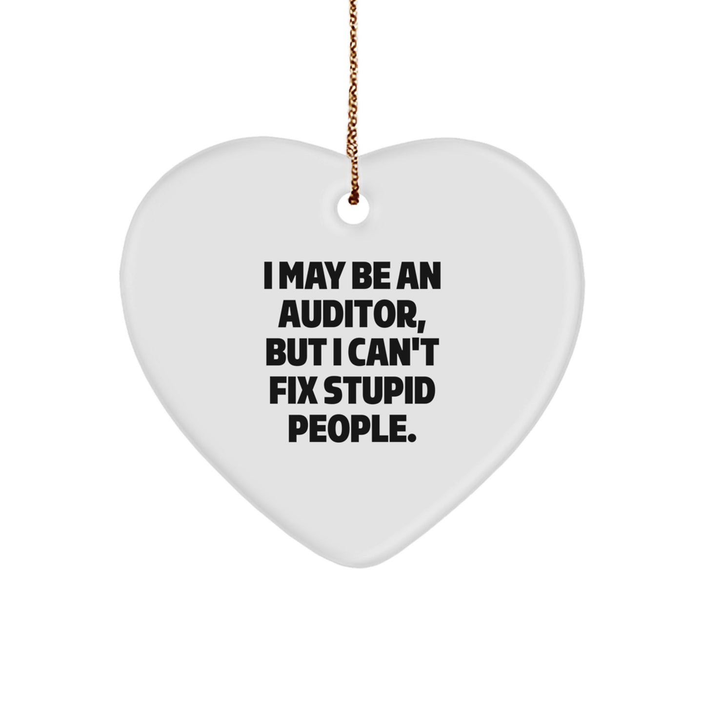 Funny Auditor Heart Ornament Gifts from Friends and Family for Christmas Unique Gifts - Image 1