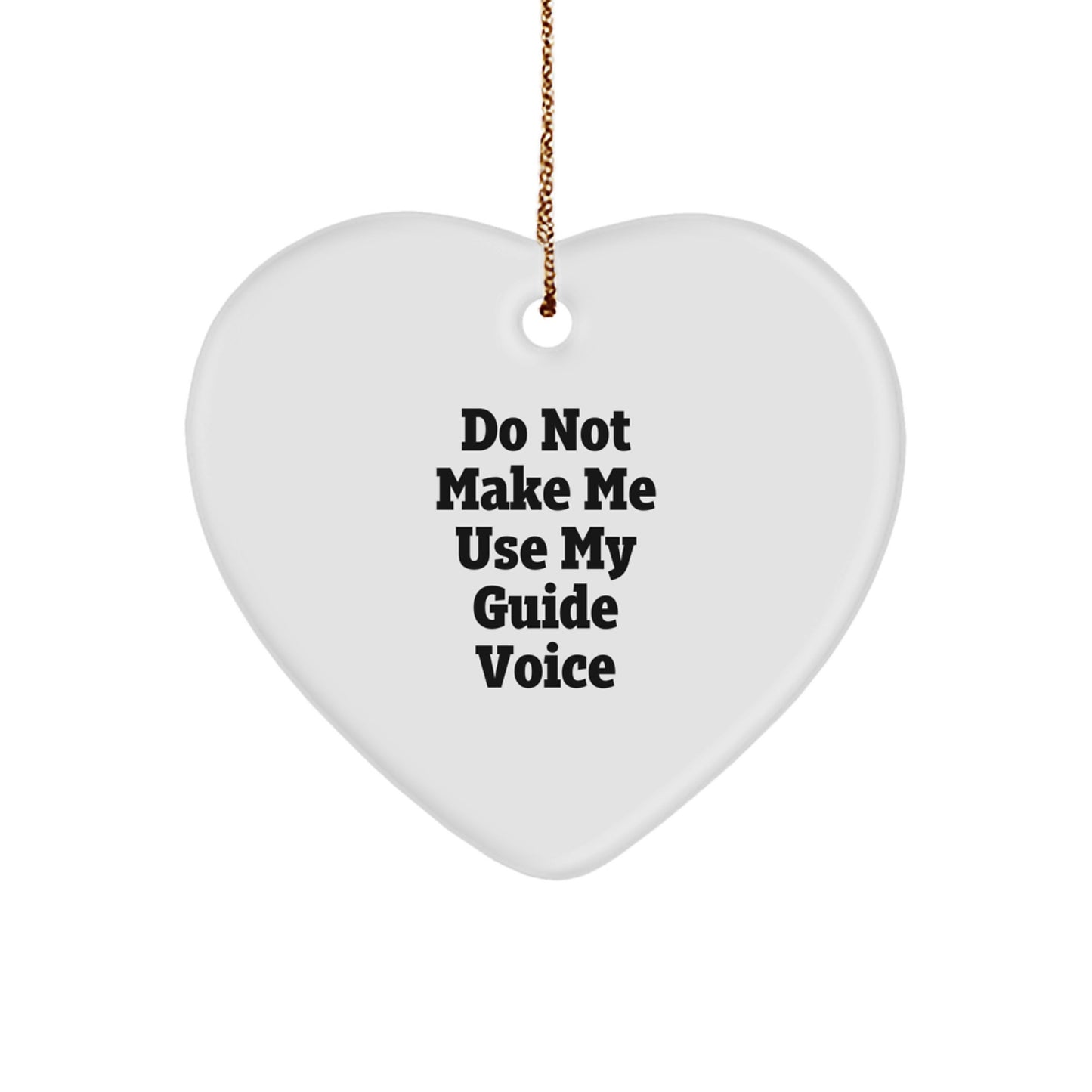 Guide Gifts from Friends for Guide Enthusiasts - Funny Heart Ornament - Christmas Unique Gifts - Heart Shaped Decor - Image 1