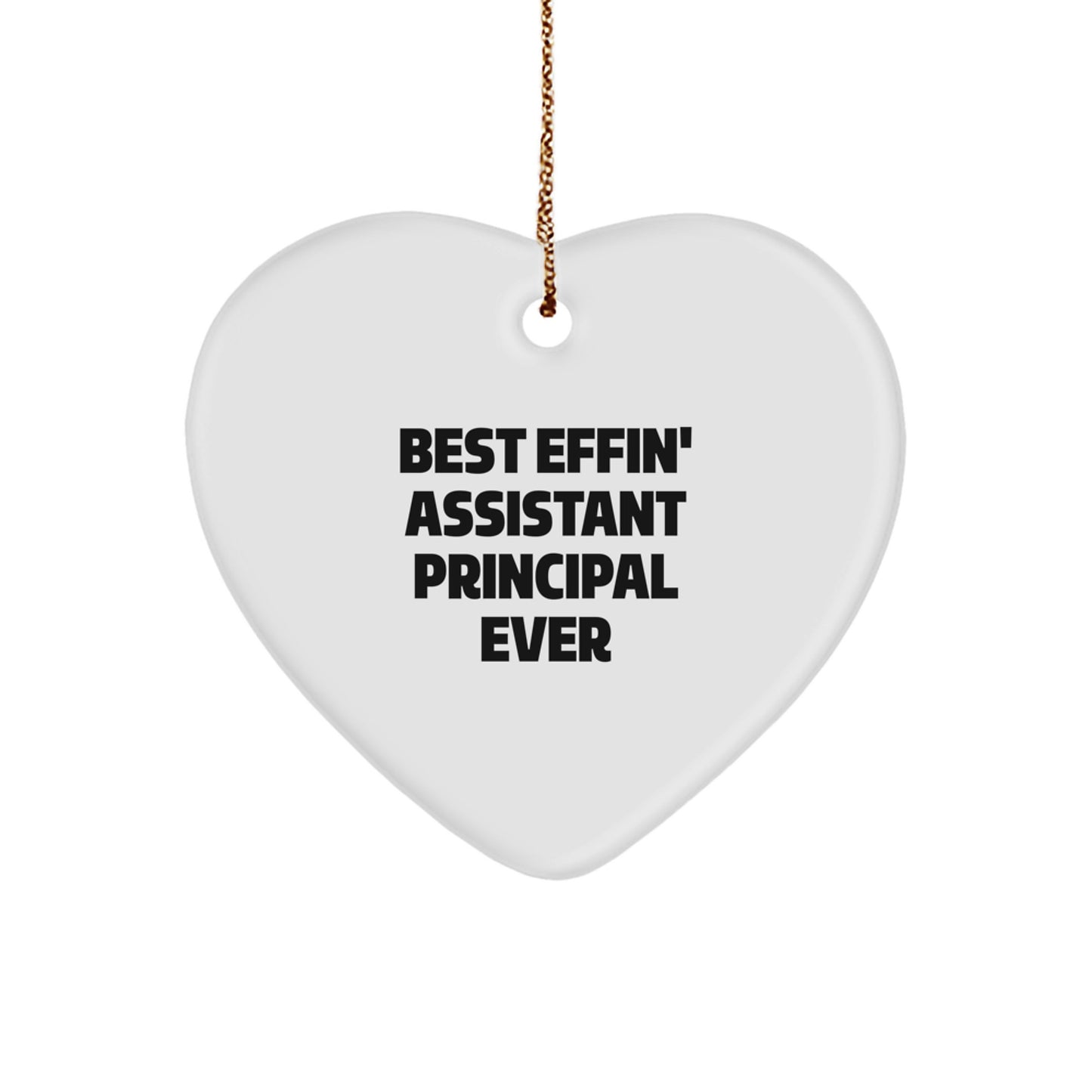 Funny Assistant Principal Gifts, Heart Ornament for Assistant Principals, Christmas Unique Gifts from Friends to Assistant Principals - Image 1