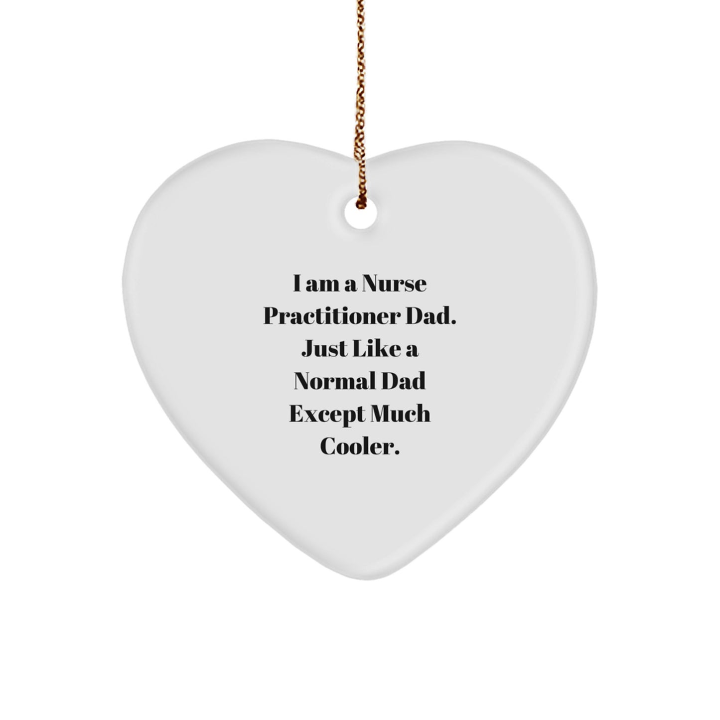 Unique Heart Ornament Gifts from Men to Nurse Practitioner Friends and Family for Christmas - Image 1