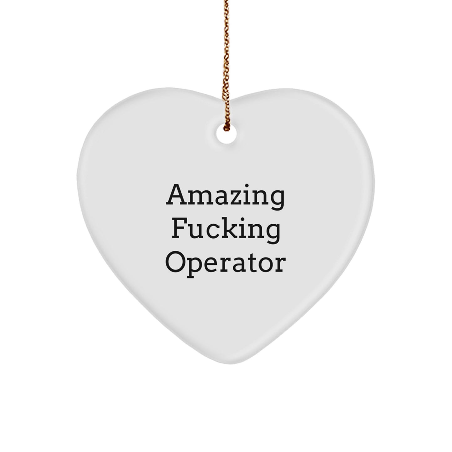 Funny Operator Heart Ornament Gifts from Friends and Family for Christmas Unique Presents - Image 1