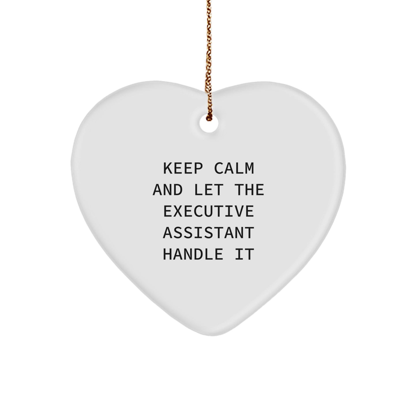Funny Executive Assistant Heart Ornament Gifts from Friends for Christmas Unique - Image 1