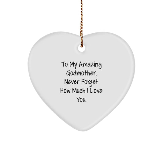 Heartfelt Gifts from Family to Godmother, To My Amazing Godmother Never Forget How Much I Love You, Christmas Unique Gifts for Her - Image 1