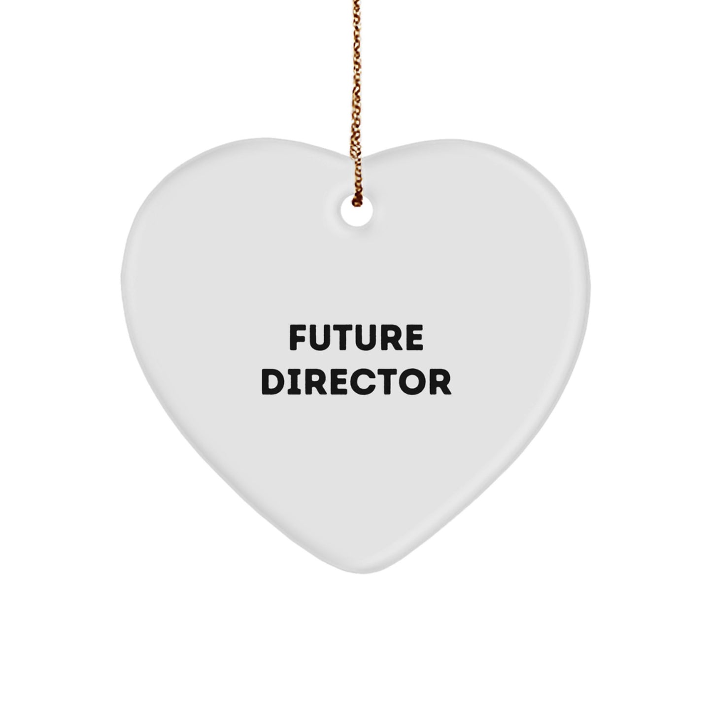 Funny Future Director Heart Ornament Gifts from Friends for Director Christmas Unique Gifts - Image 1